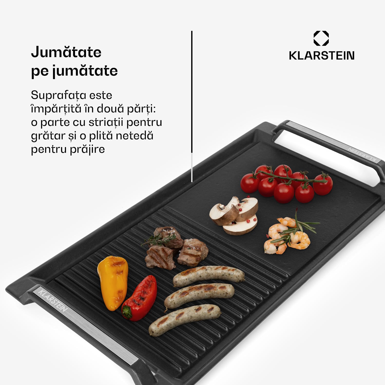Delicatessa Grill Pan , placă pentru grill, accesoriu pentru plită cu inducție, negru 