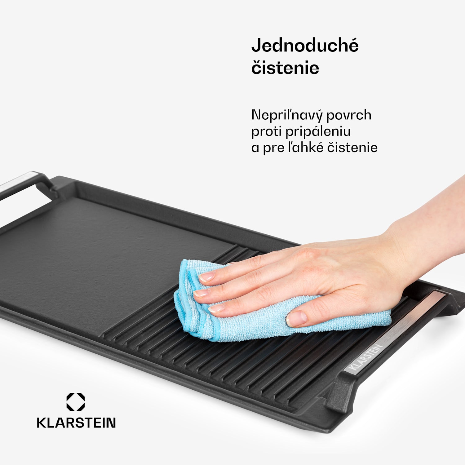 Delicatessa Grill Pan, grilovacia platňa, príslušenstvo k indukčnej varnej doske, čierna 