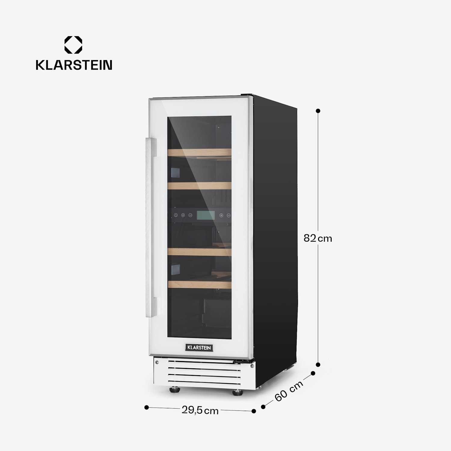 Vinovilla 17 Built-In Duo Zweizonen-Weinkühlschrank 53l 17 Fl. 3-Farben Glastür 