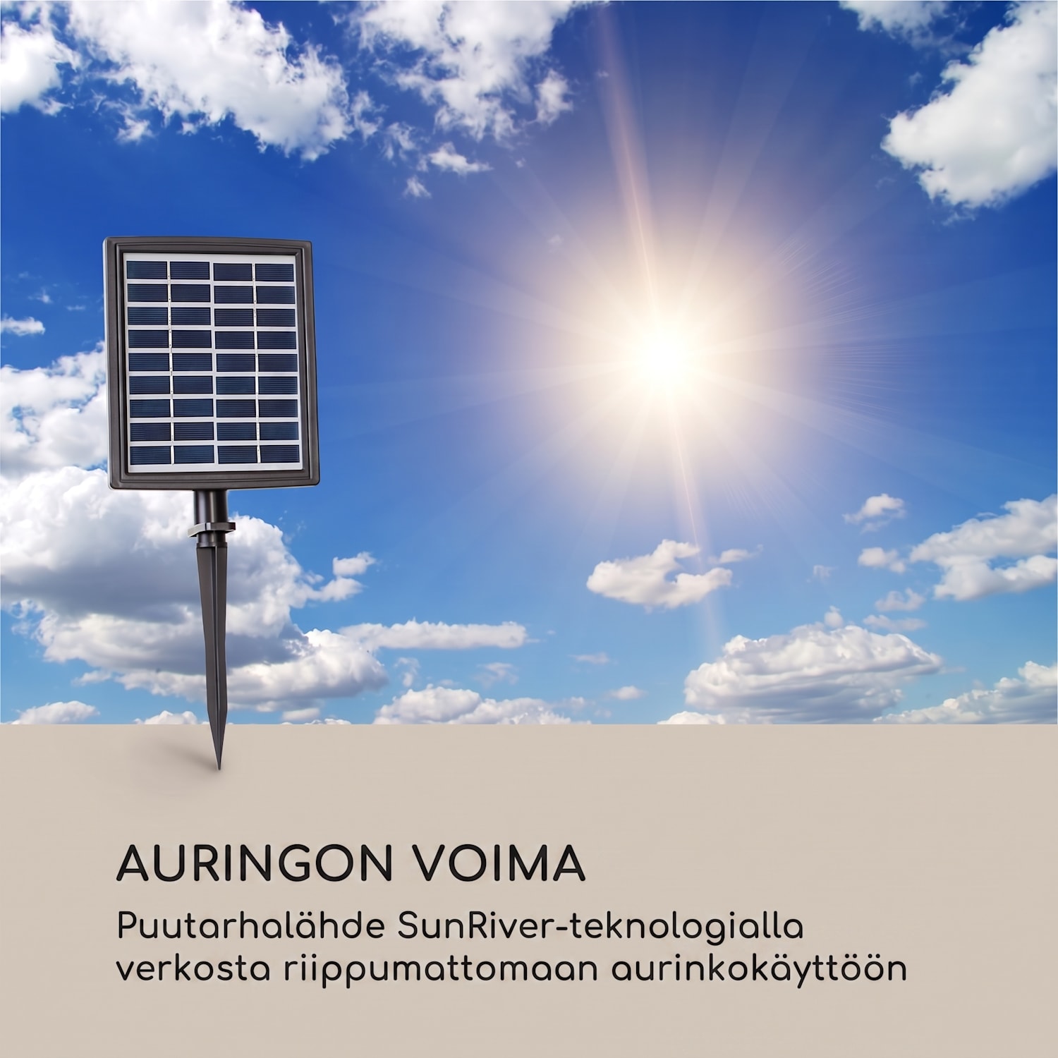 Messina suihkulähde aurinkopaneelilla puutarhaan 4 porrasta akku 
