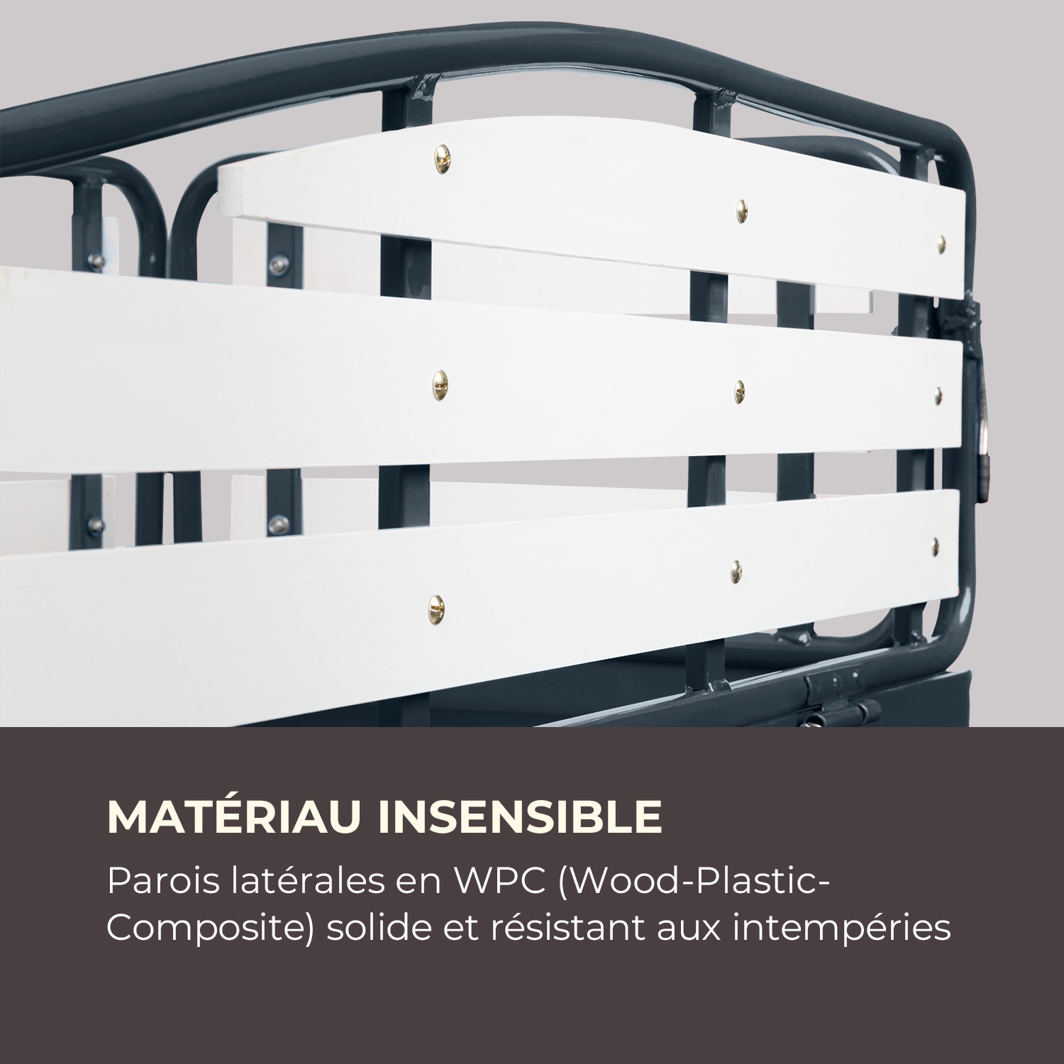 Ventura trekkar bolderkar zware vracht 300 kg staal HKC zwart Antraciet