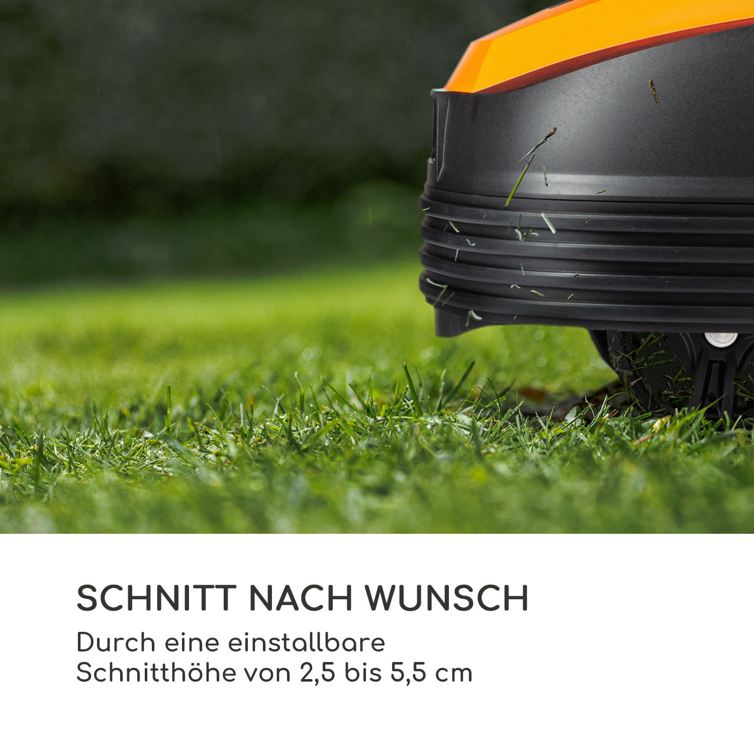 Garden Hero Rasenmähroboter 5,2 Ah Akkubetrieb bis 1.200 m² orange 