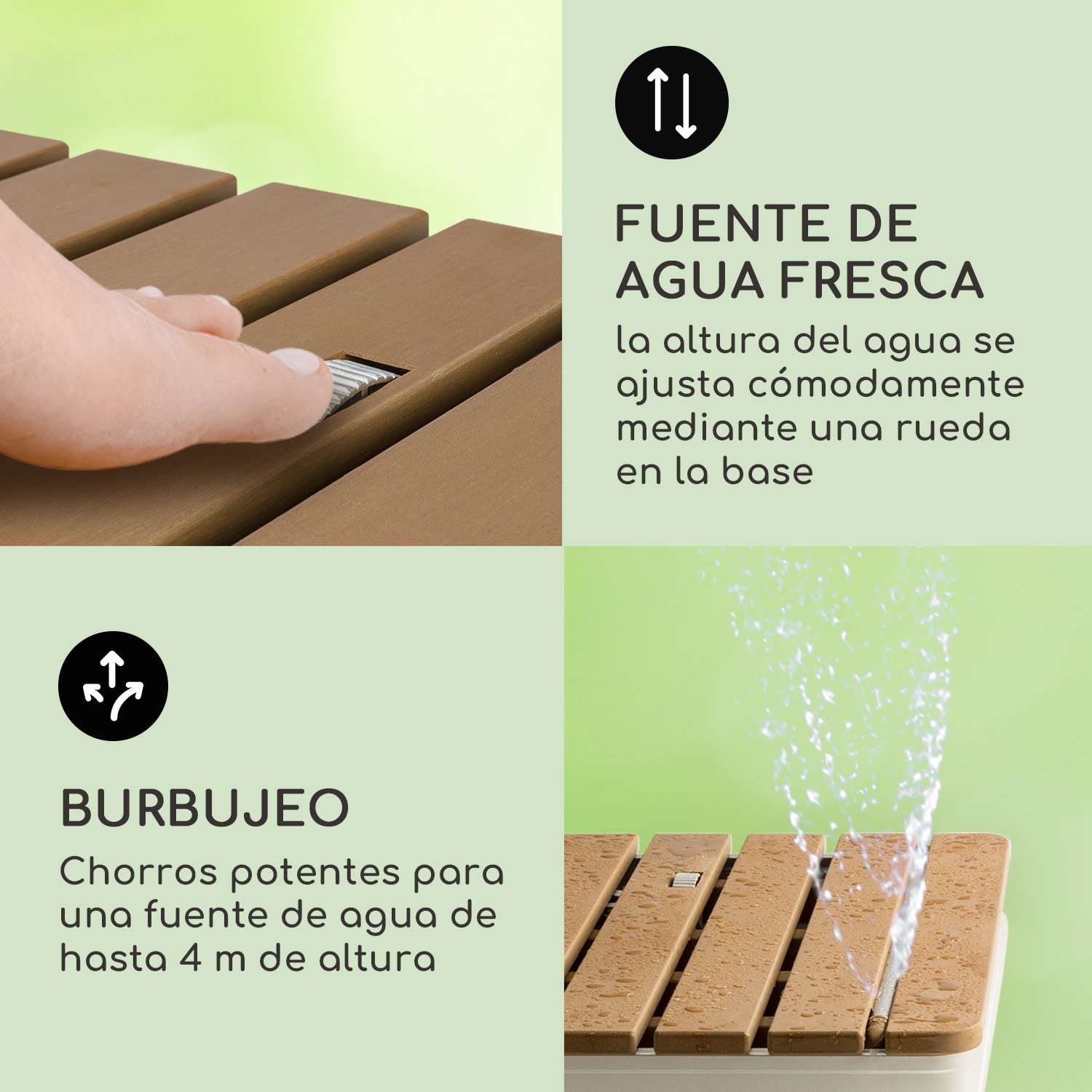 Sumatra Breeze Square Ducha de jardín WPC Aluminio 70 x 55 cm cuadrada Cuadrado | Plata Metálica