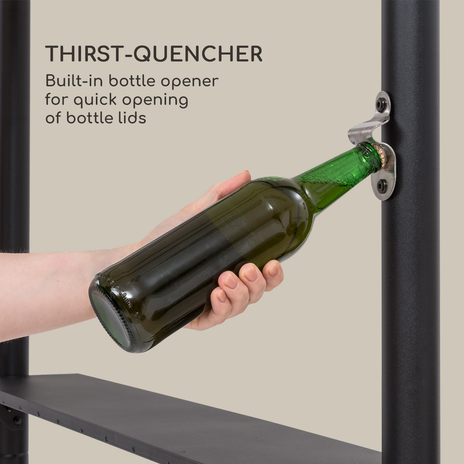 Steakhouse Wings, sjenica, 244 x 260 x 152 cm, 160 g / m2, poliester, čelik, siva 