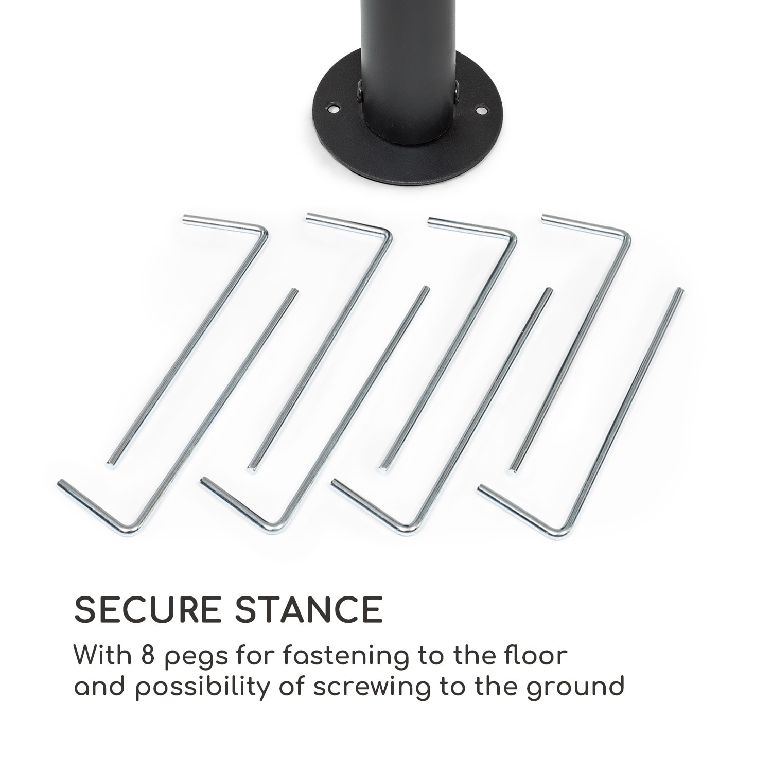 Steakhouse Wings, sjenica, 244 x 260 x 152 cm, 160 g / m2, poliester, čelik, siva 