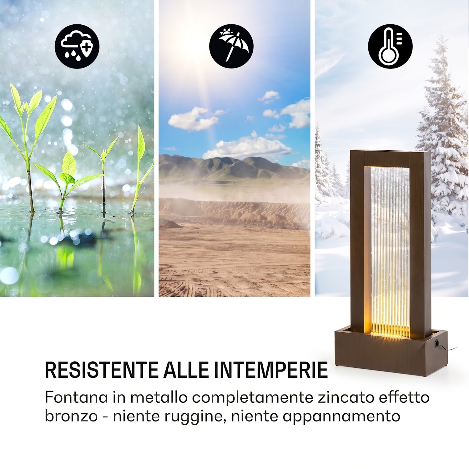 Skyriver Fontana da Giardino o Camera Indoor Outdoor LED Cavo 10m 