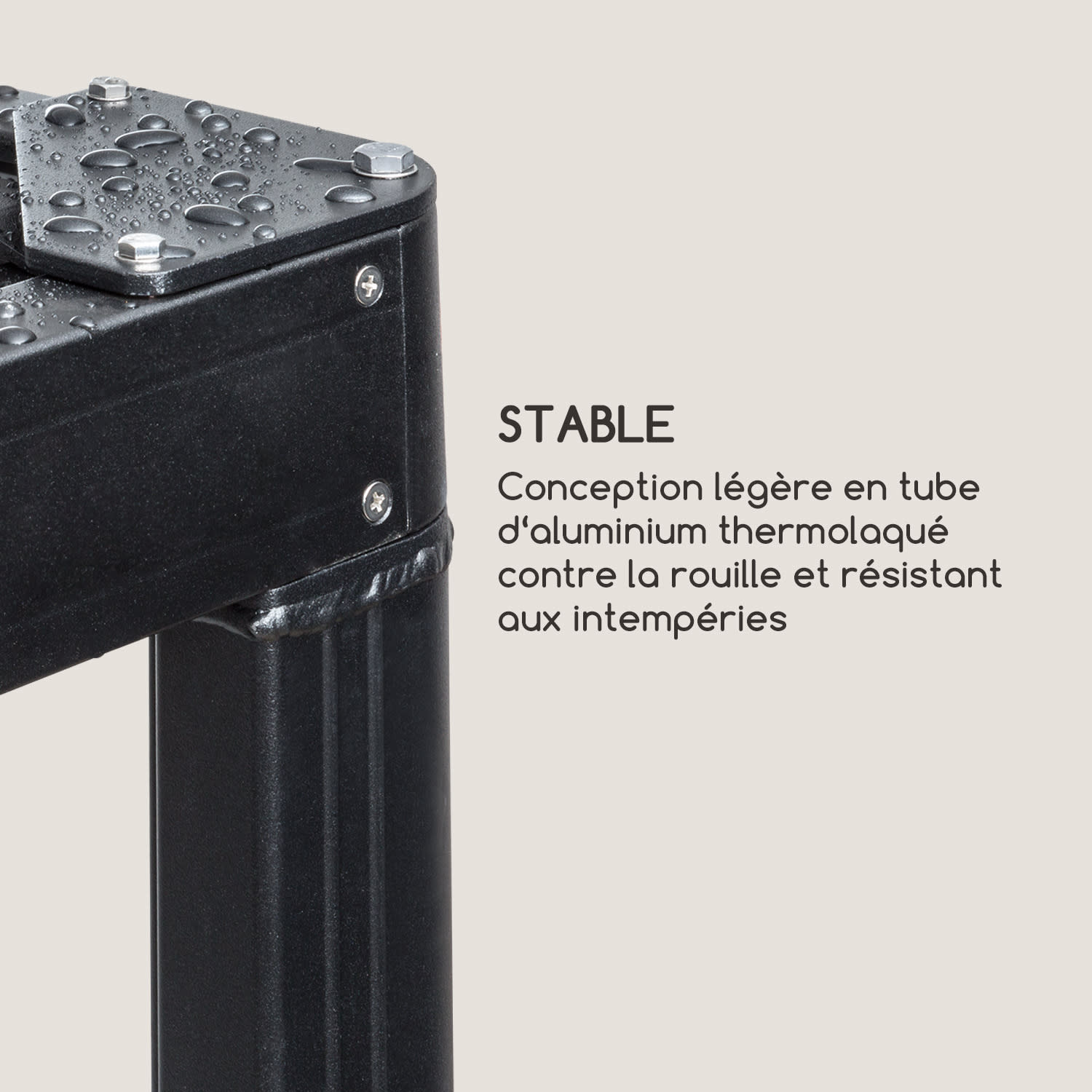 Pantheon RemoteShade Pavillon toit motorisé 3x3m 280g/m² gris Sans éclairage LED