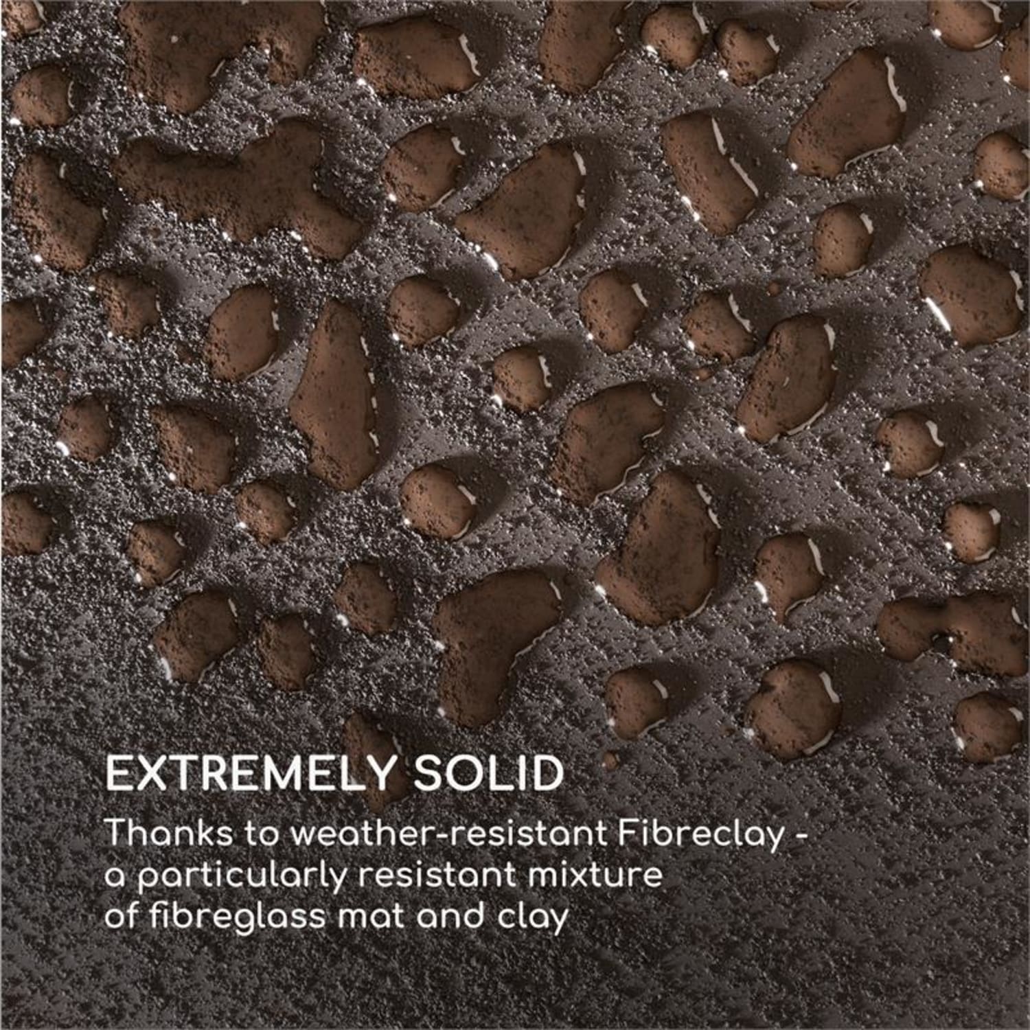 Solid Grow Rust Maceta 40 x 41 x 40 cm Fibreclay Color óxido 40 x 41 x 40 cm