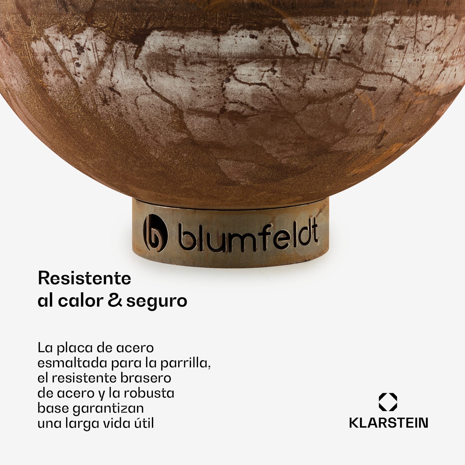 Savage Brasero con plancha Ø: 60,5 cm Acero Protección contra la intemperie Óxido nízký | Óxido