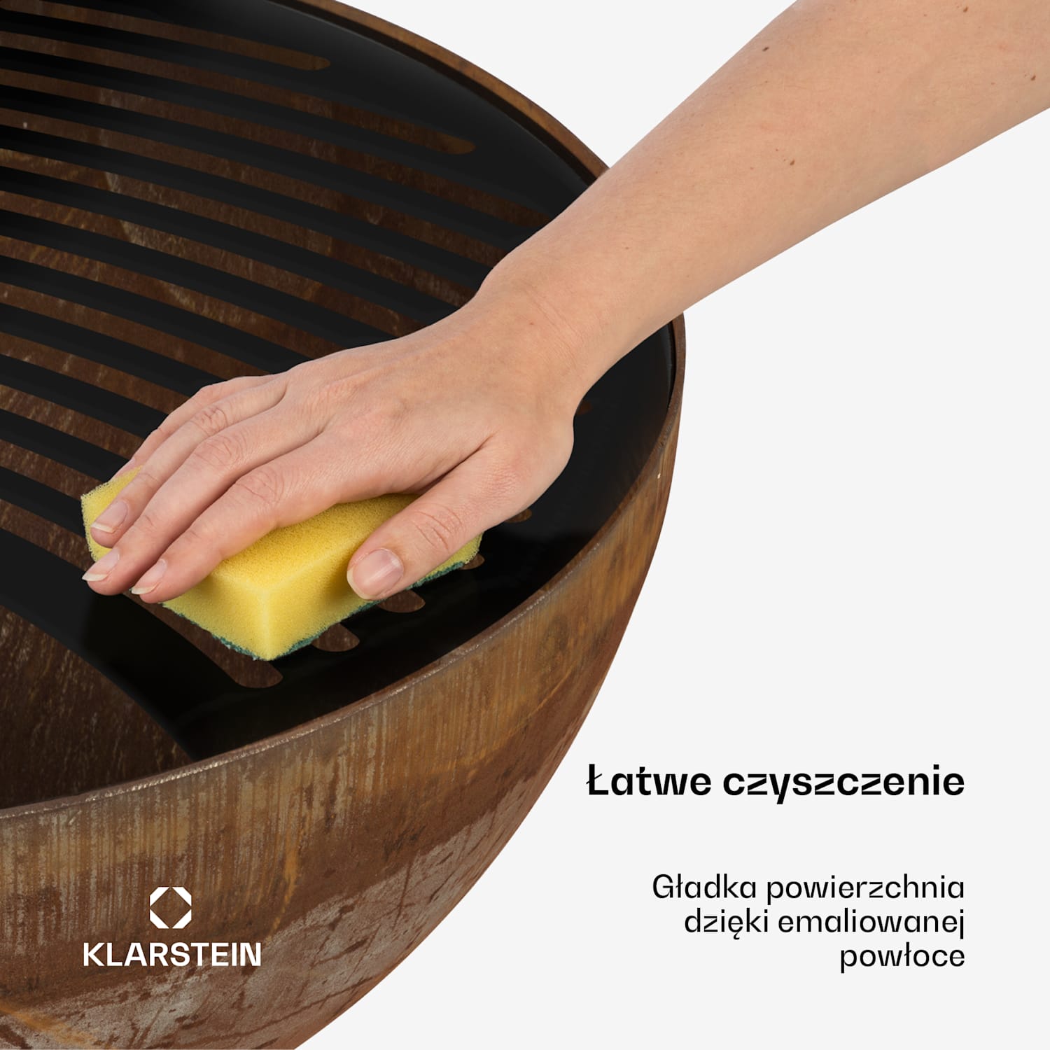 Savage, palenisko ogrodowe z grillem, Ø 60,5 cm, stal, pokrowiec , kolor rdzy 