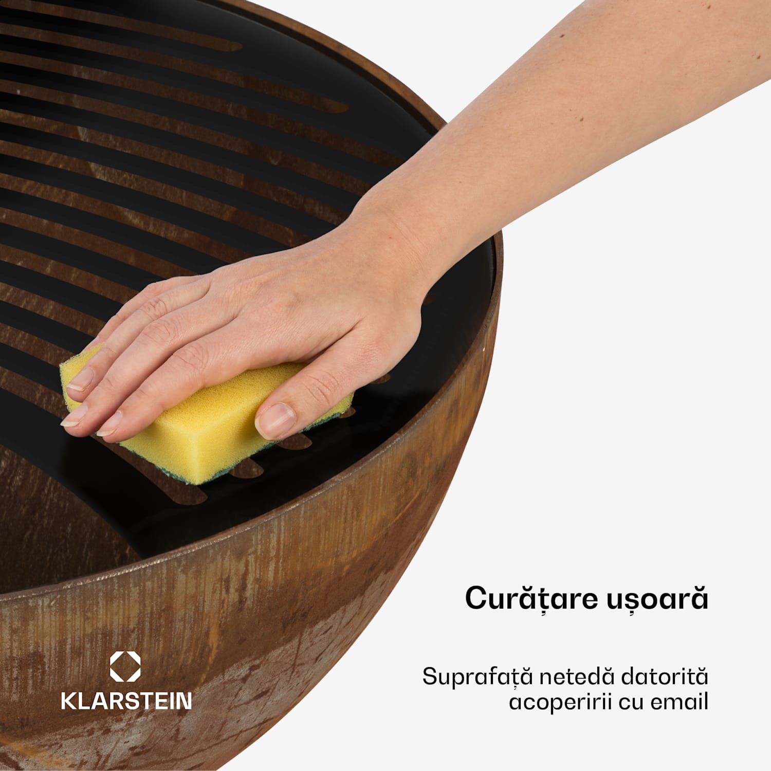 Savage, focar cu grătar, Ø: 60,5 cm, oțel, inclusiv protecție împotriva intemperiilor, ruginie 