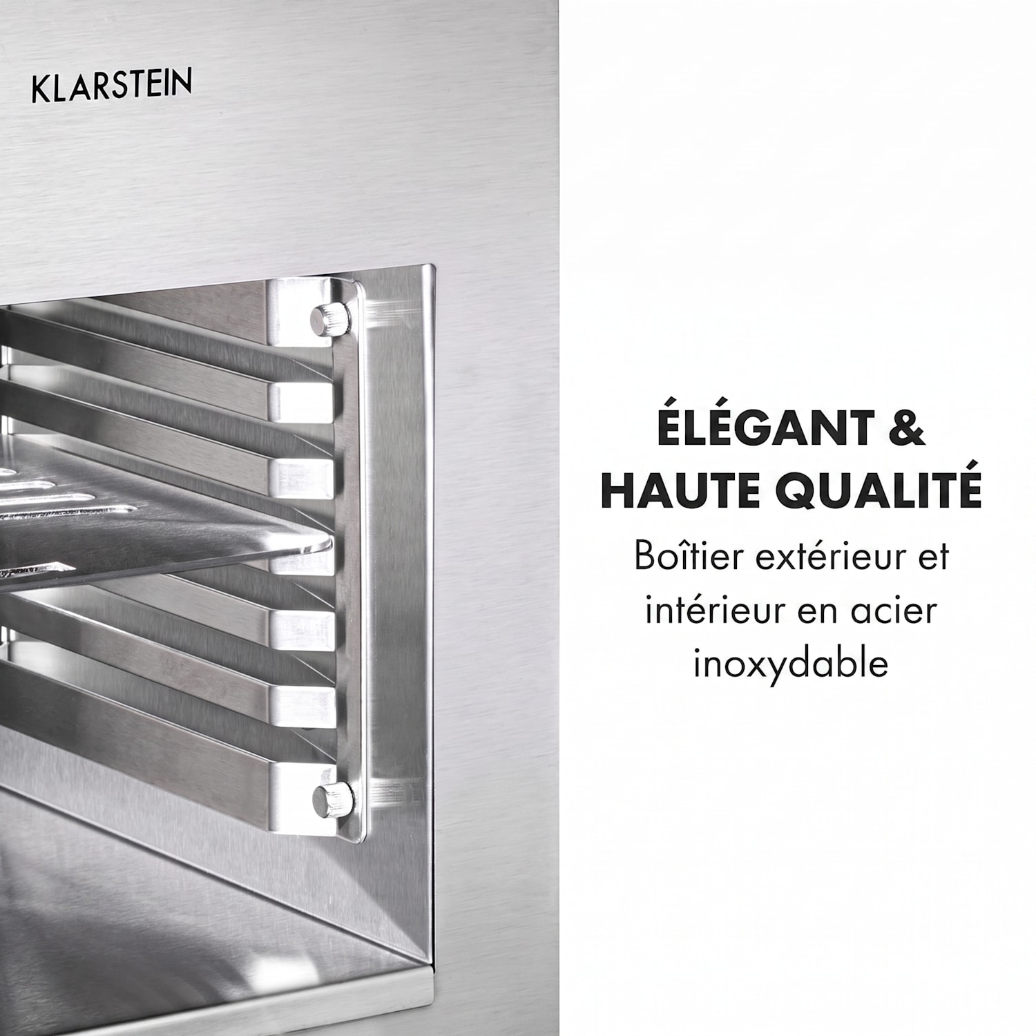 Hannibal Gril d'intérieur haute température 2200W 850°C acier inoxydable argenté Acier Inoxydable