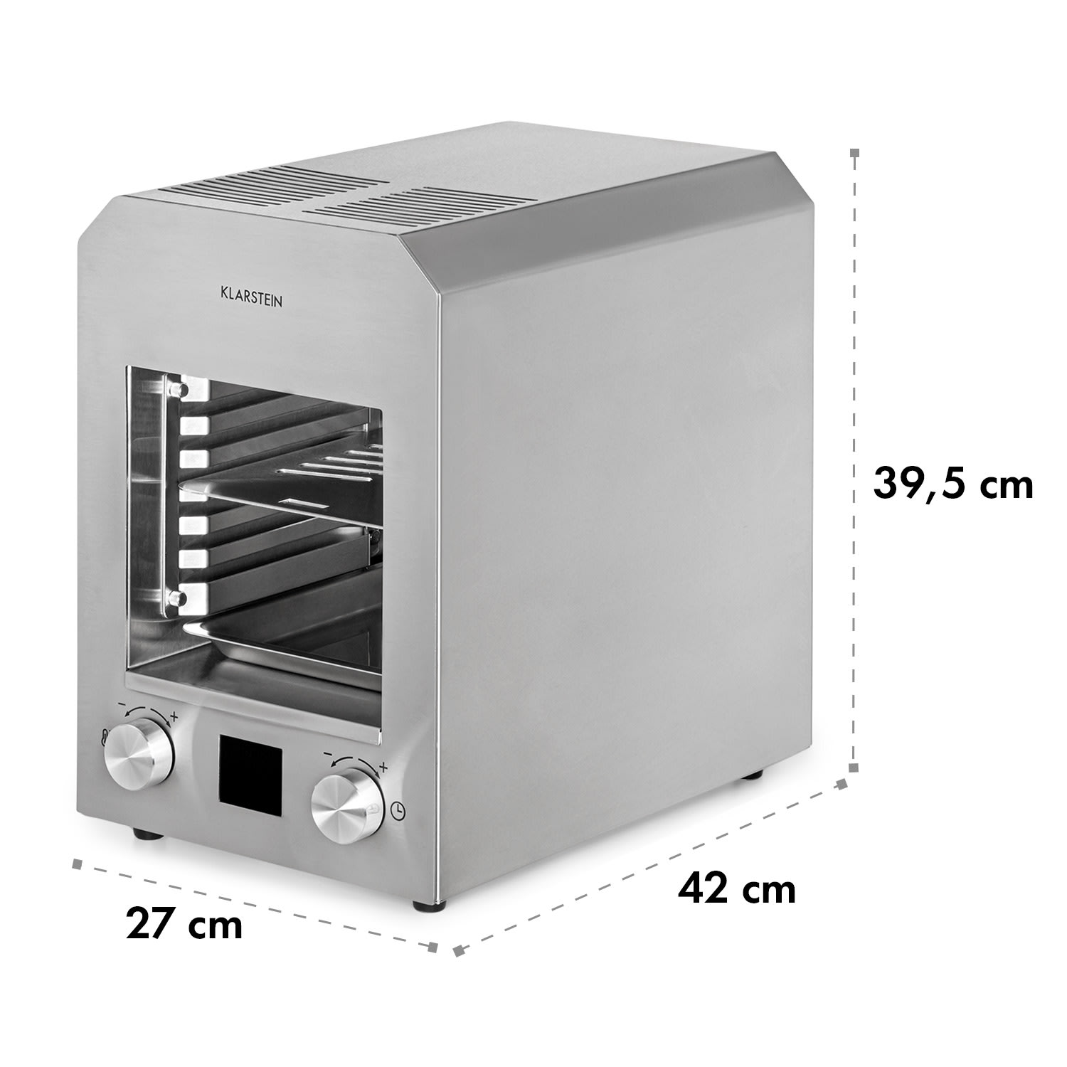 Hannibal, visokotemperaturni žar, za notranjo uporabo, 2200 W, 850 °C, nerjaveče jeklo, srebrn Nerjaveče jeklo