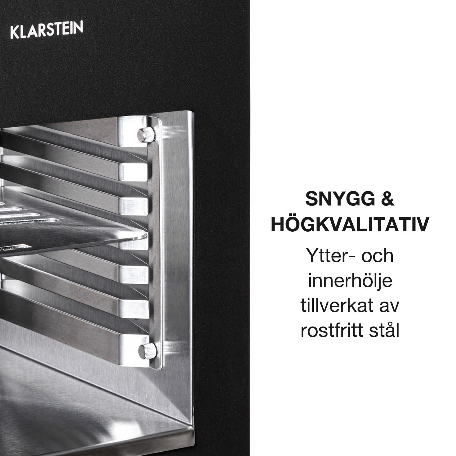 Hannibal högtemperaturgrill indoor 2200W 850°C rostfritt stål svart Svart