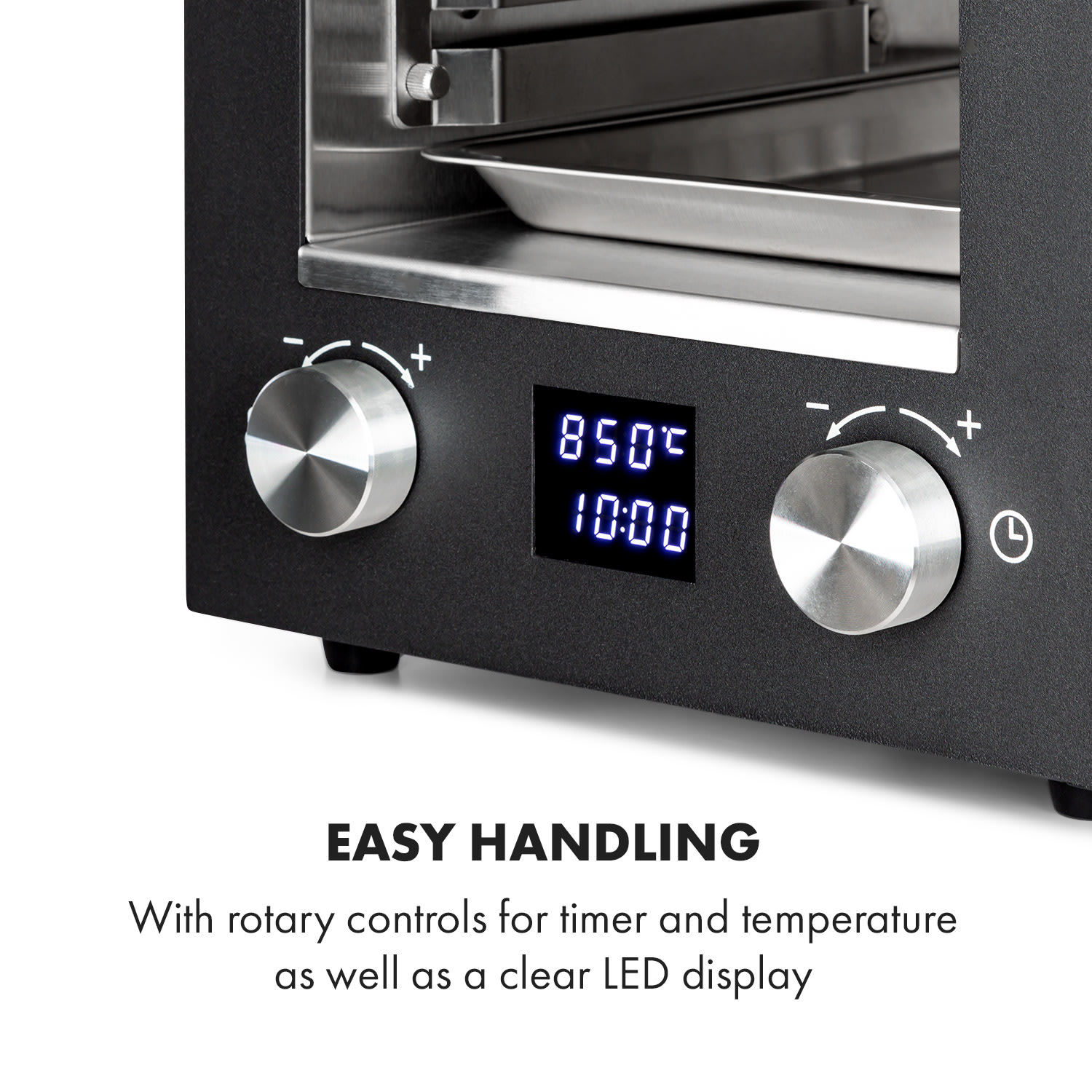 Hannibal high temperature grill indoor 2,200W 850°C black Black