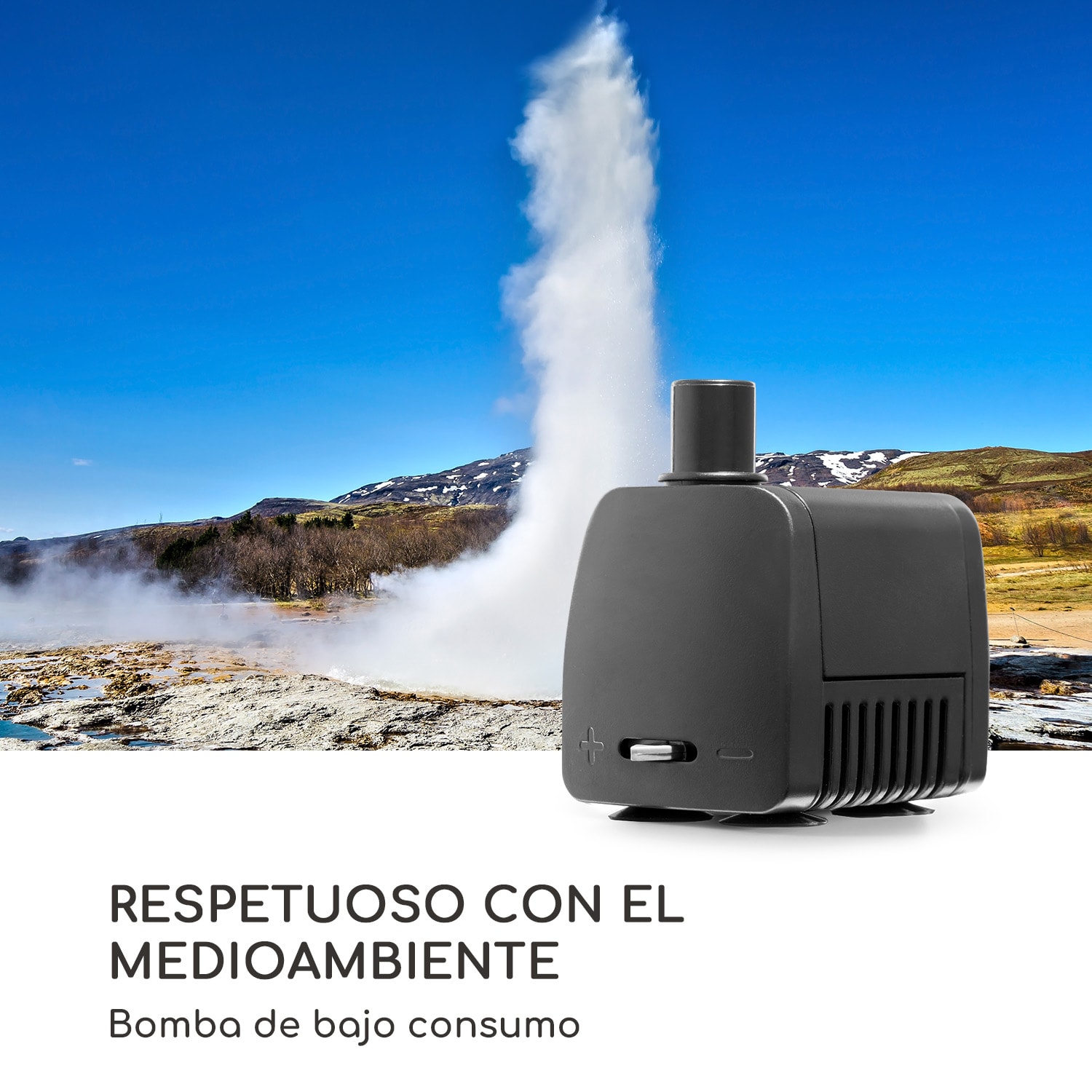 Milos Fuente LED para interiores y exteriores cable de 5 m cemento gris 