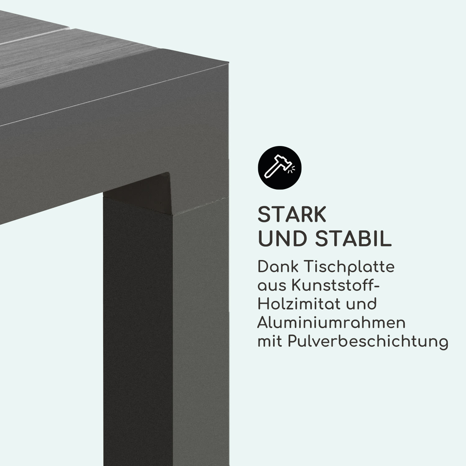 Menorca Expand Gartentisch 163 x 95 cm Holzoptik: dunkel