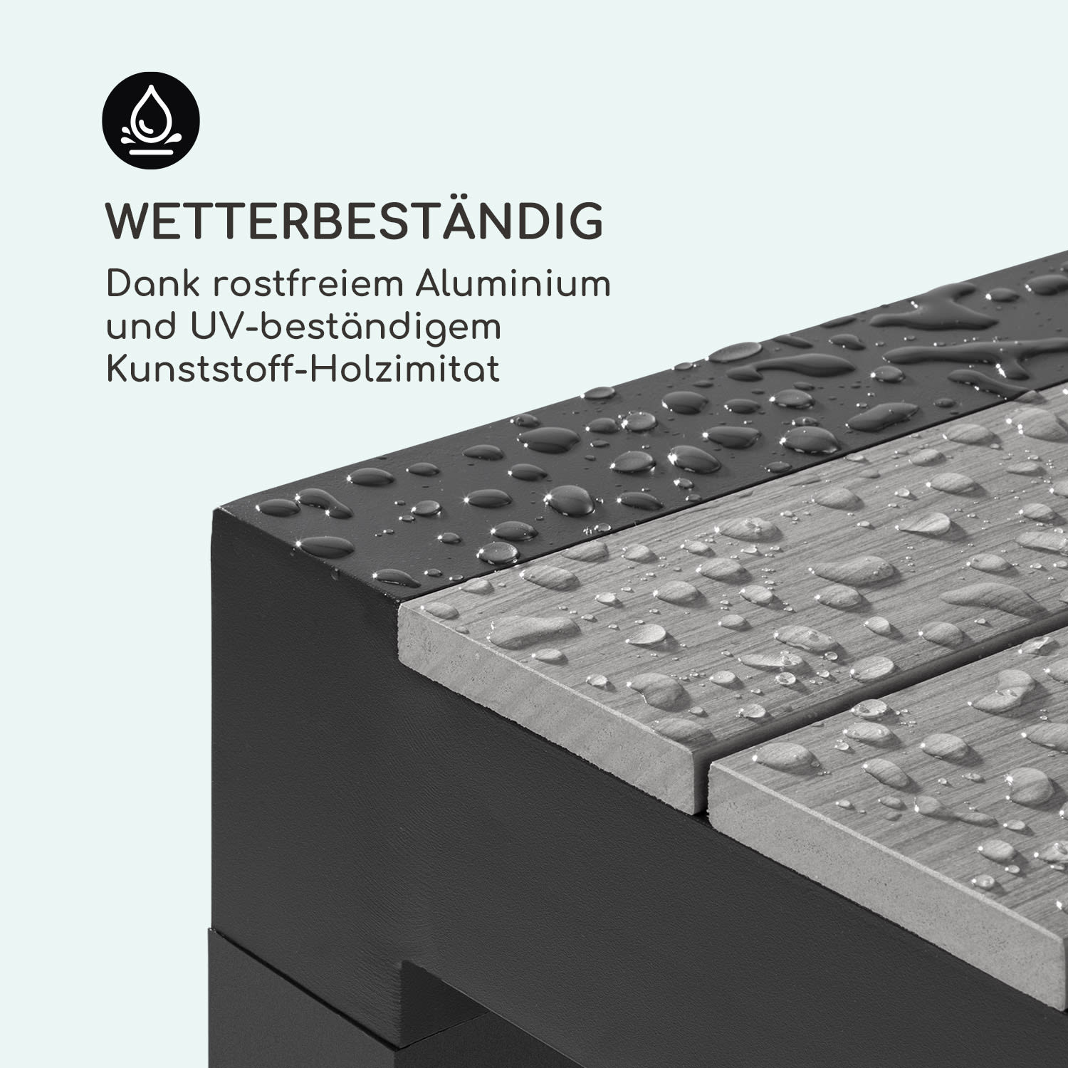 Menorca Expand Gartentisch 163 x 95 cm Holzoptik: dunkel