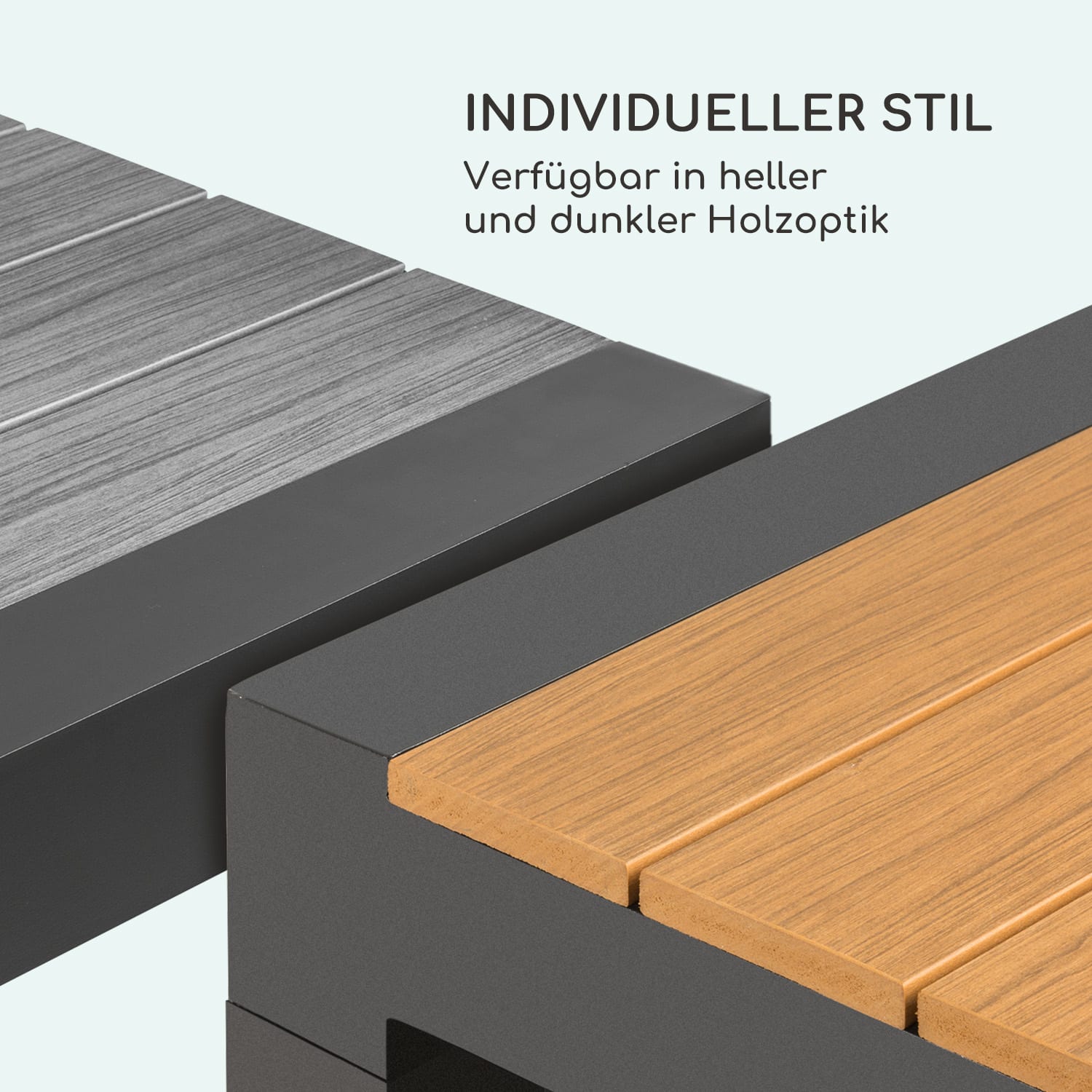 Menorca Expand Gartentisch 163 x 95 cm Holzoptik: dunkel