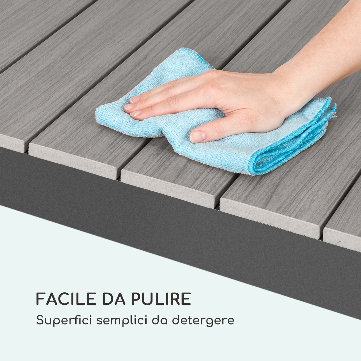 Menorca Expand - Tavolo da giardino, 163 x 95 cm Finish: dark wood