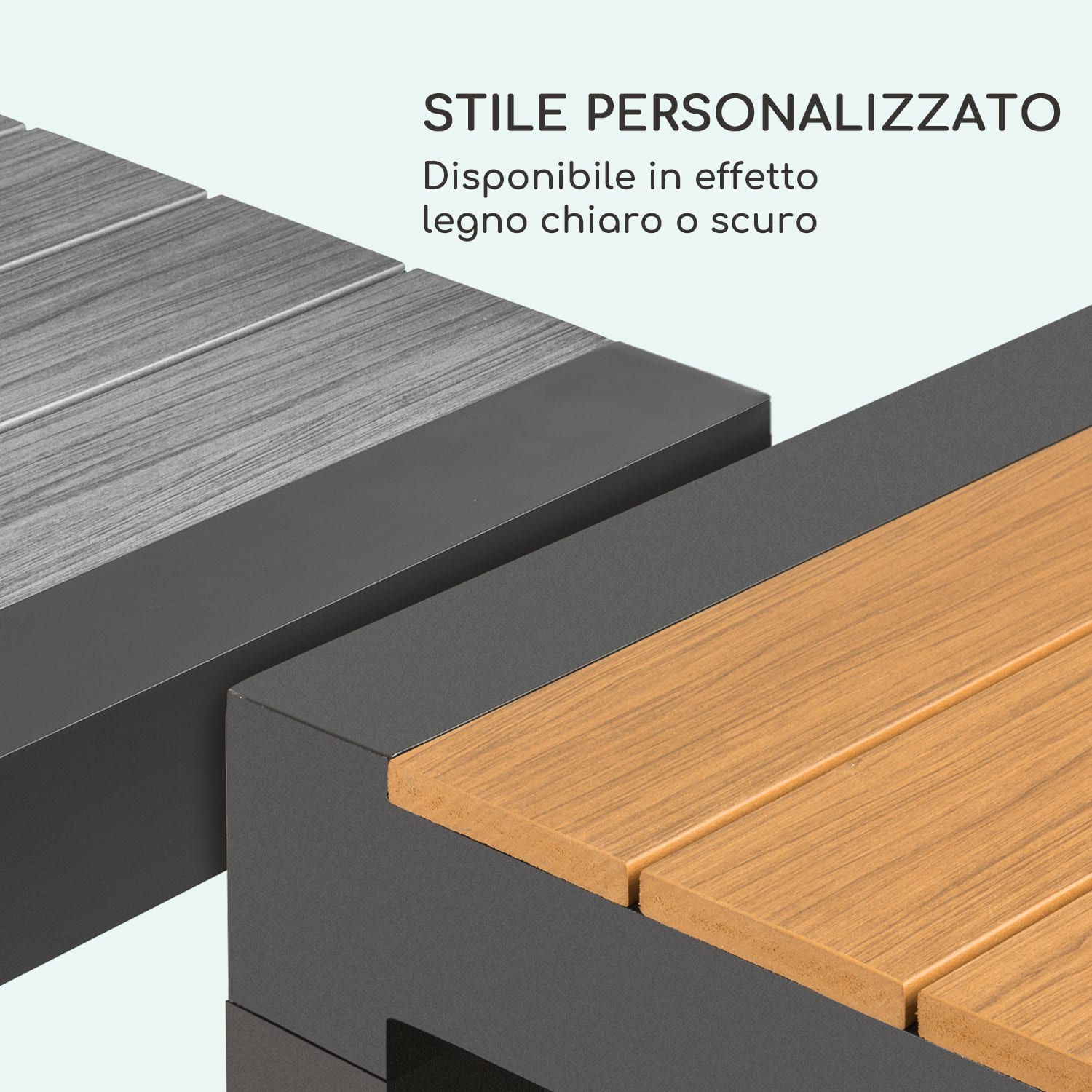 Menorca Expand - Tavolo da giardino, 163 x 95 cm Finish: dark wood