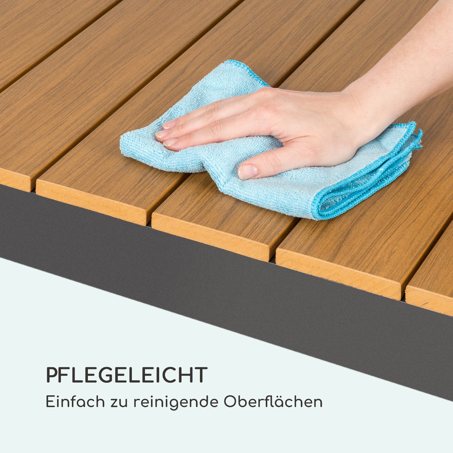 Menorca Expand Gartentisch 163 x 95 cm Holzoptik: hell