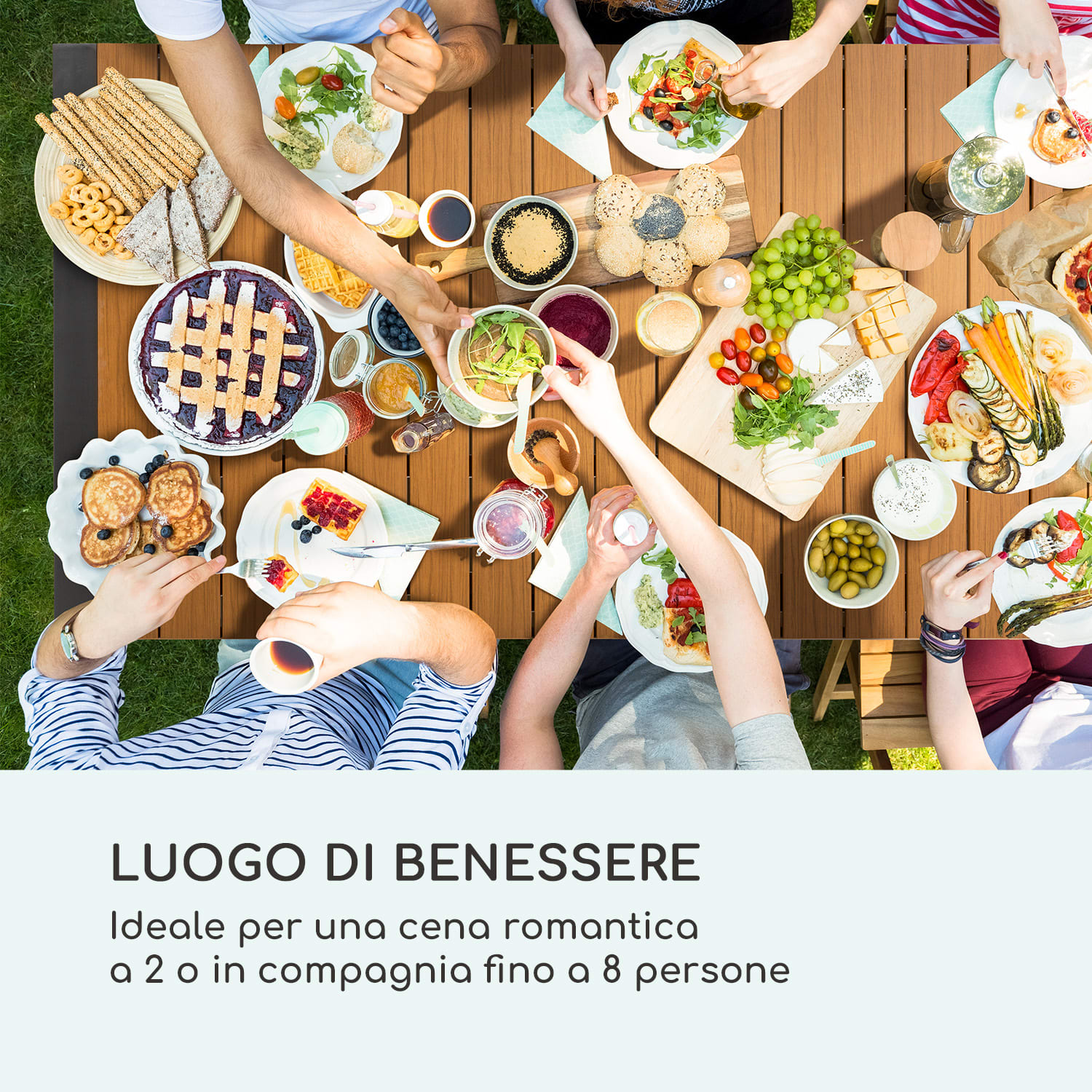 Menorca Expand Tavolo da Giardino 163 x 95 cm teak Finish: light wood