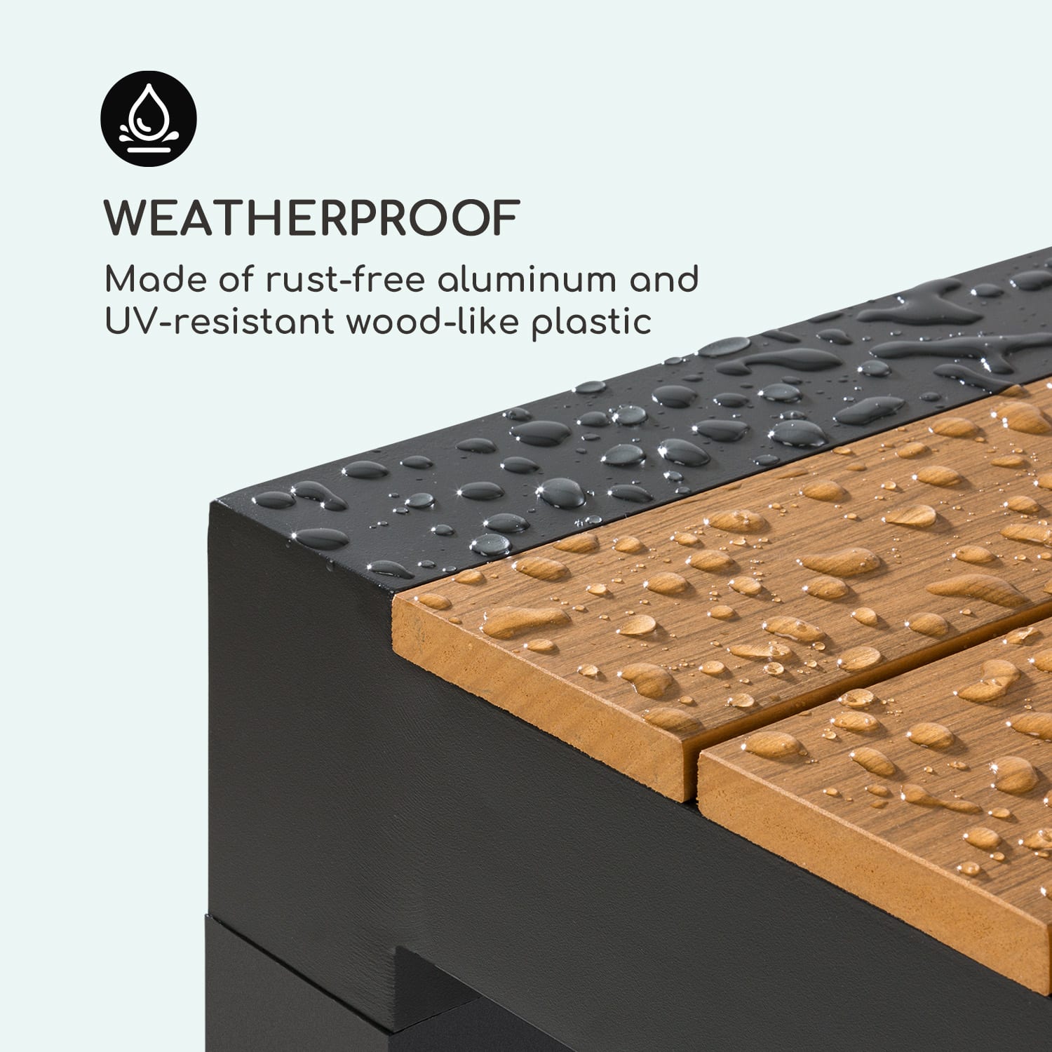 Menorca Expand zahradní stůl, 163 x 95 cm Finish: light wood