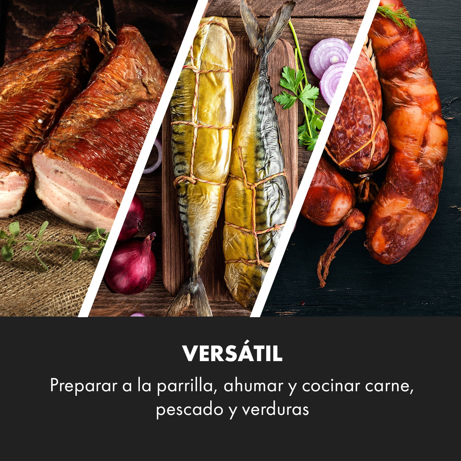 Parrilla de ahumado a gas Pasadena 2,5 kW capacidad de calentamiento 180 °C / 350 °F máx. 58 x 108 x 53,5 cm