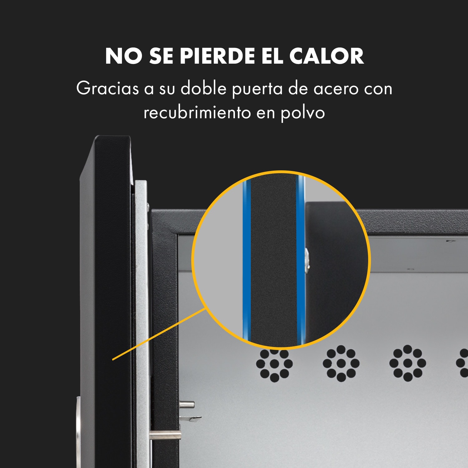 Parrilla de ahumado a gas Pasadena 2,5 kW capacidad de calentamiento 180 °C / 350 °F máx. 58 x 108 x 53,5 cm