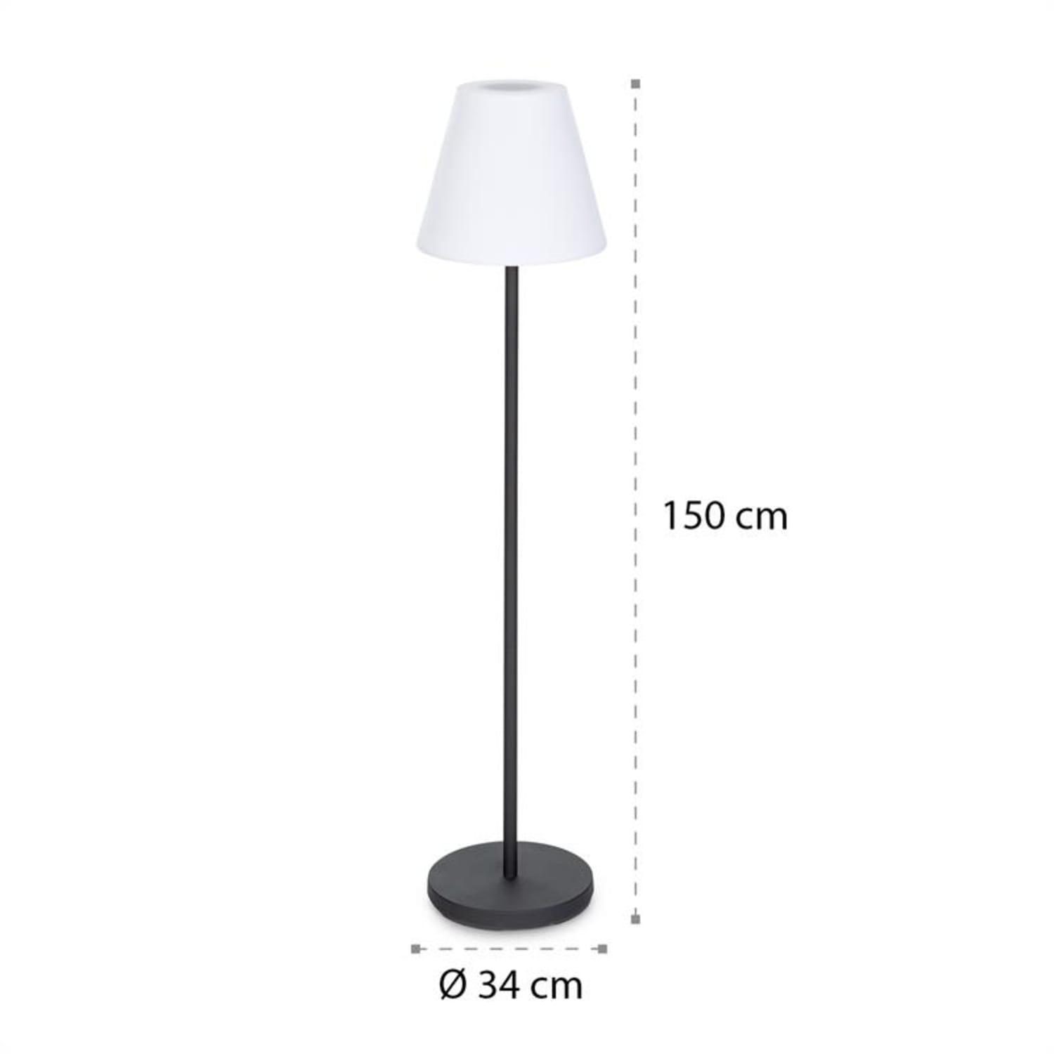 Moody Solar ST Remote, lampa, solarna, IP44, RGB oświetlenie Z 7 kolorowym światłem RGB