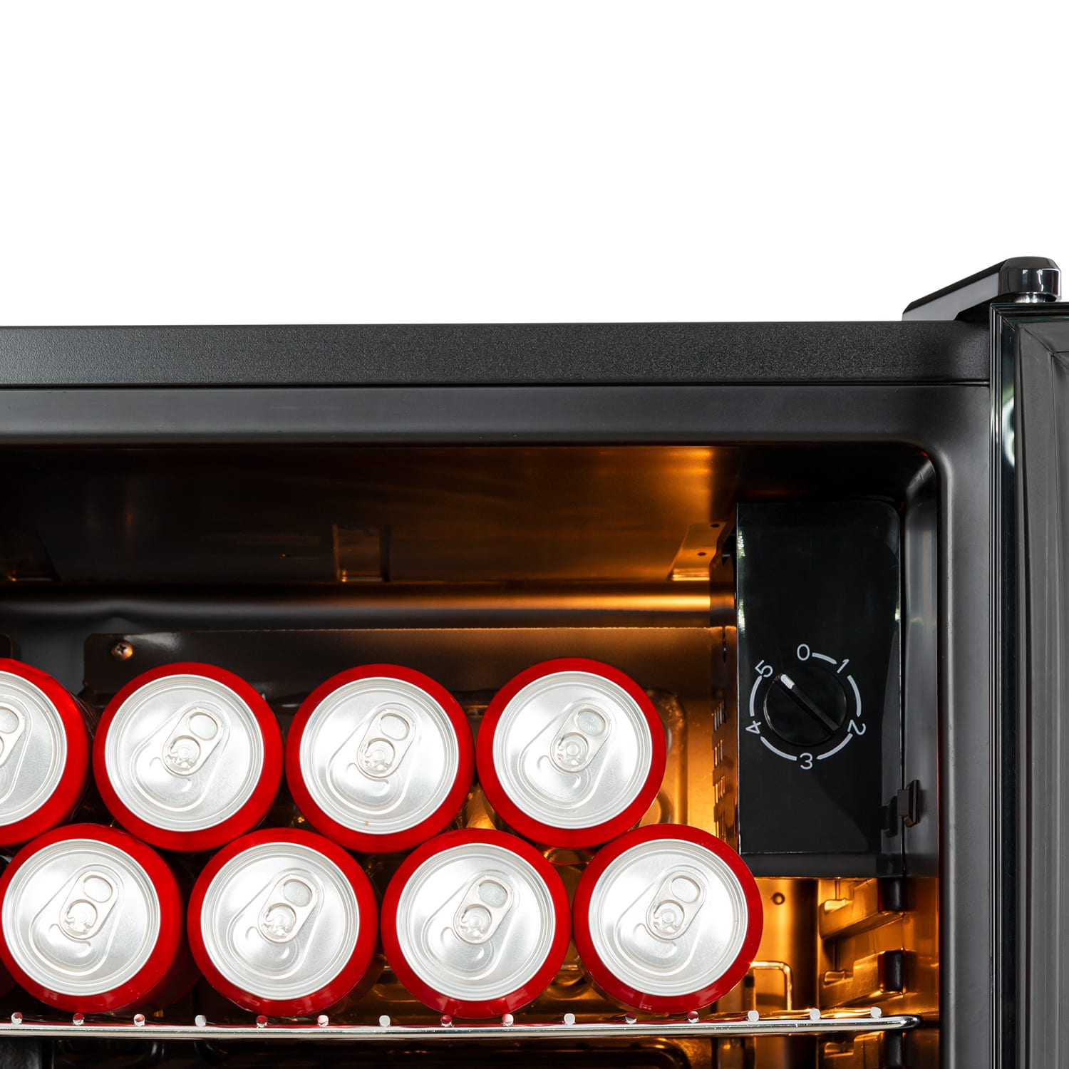 Beersafe XXL Onyx - Frigorifero, 80 litri, 3 ripiani, sportello panoramico in vetro 80 L | Nero