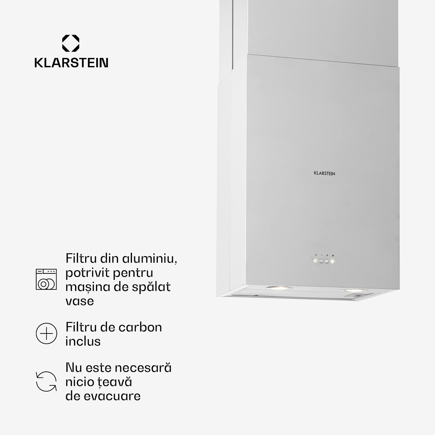 Structura, hotă, extracție / recirculare, max. 624 m³ / h, EEC A, LED, oțel inoxidabil Oțel inoxidabil