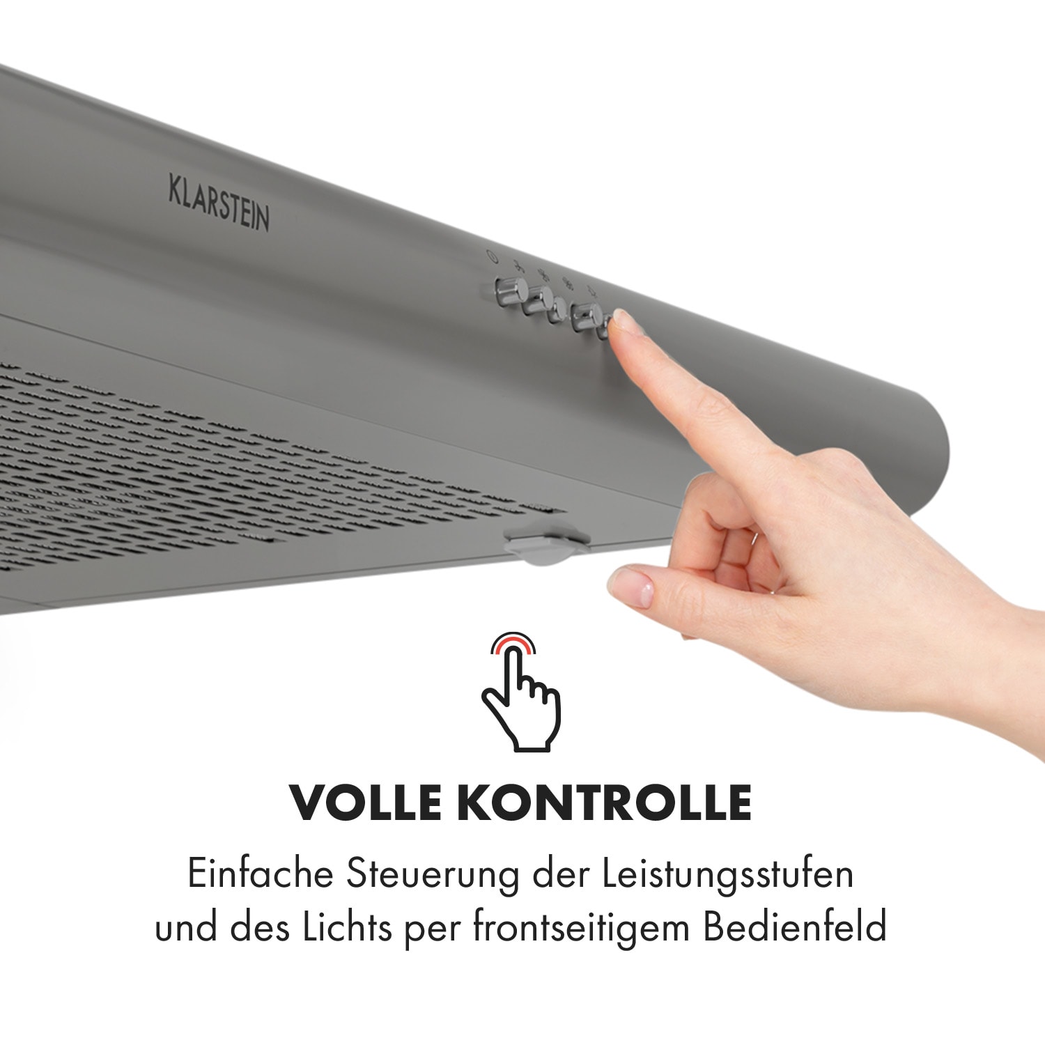 Capannina Unterbau-Abzugshaube 60cm 166m³/h LED Edelstahl 