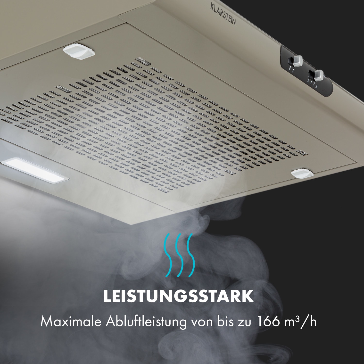 Capannina Hotte escamotable 60cm avec curseur 166m³/h LED argent 