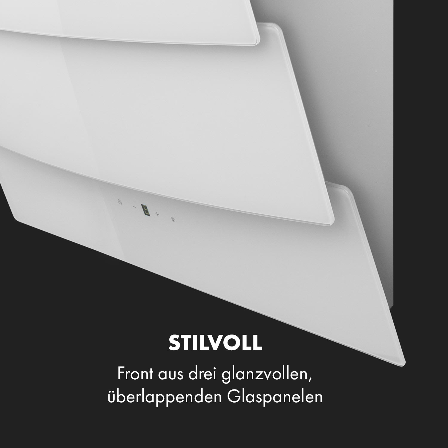 Antonia Hotte aspirante 60cm 350m³ / h panneau tactile Classe B verre 