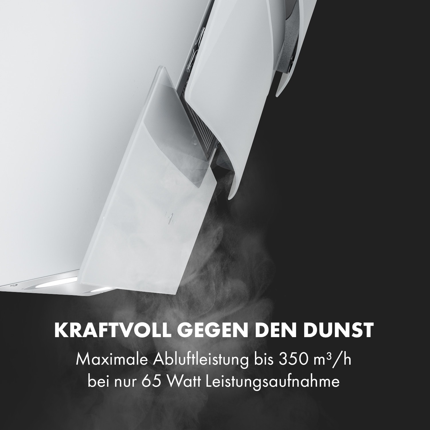 Antonia Hotte aspirante 60cm 350m³ / h panneau tactile Classe B verre 