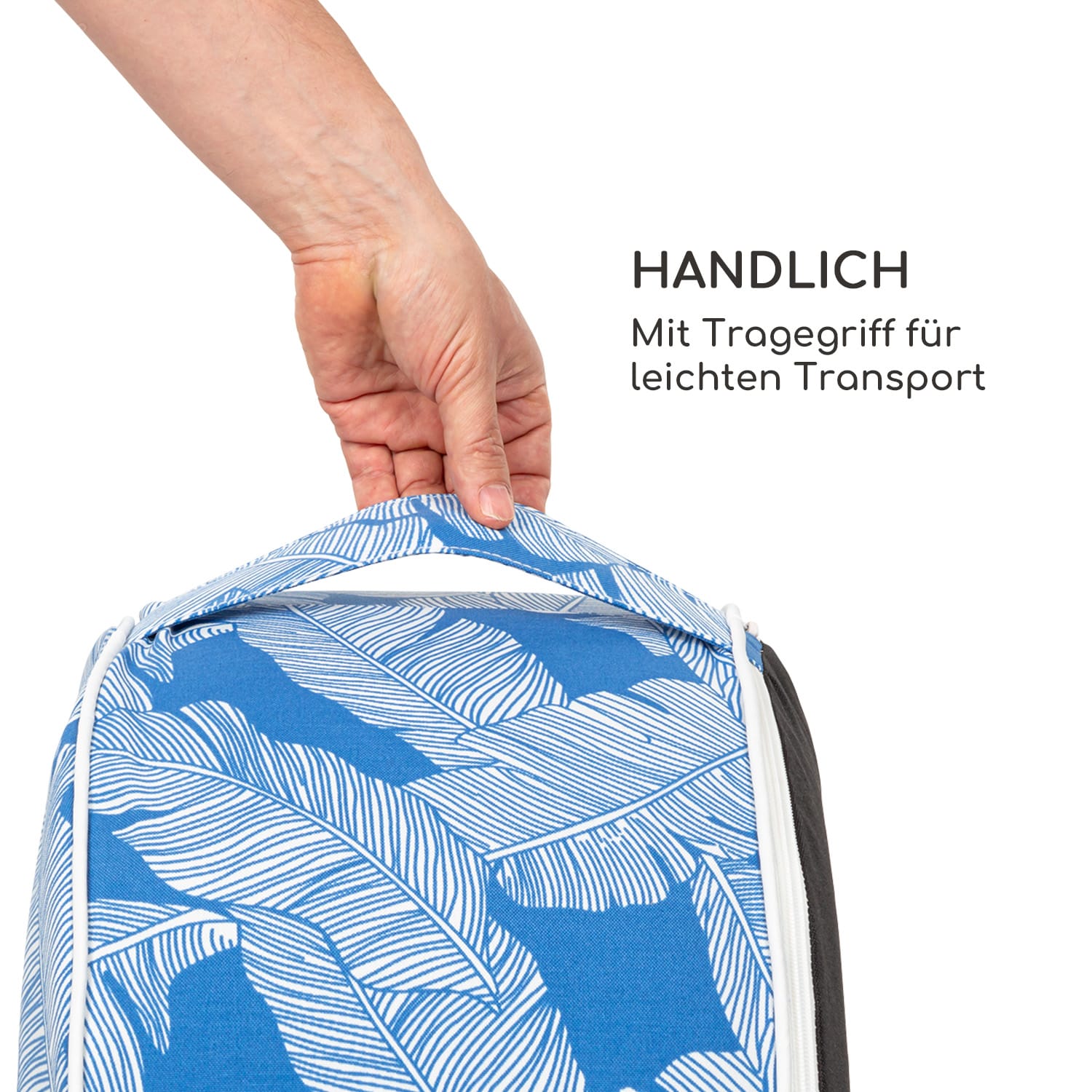 Cloudio Hocker aufblasbar 55 x 28 cm (ØxH) PVC/Polyester blau
