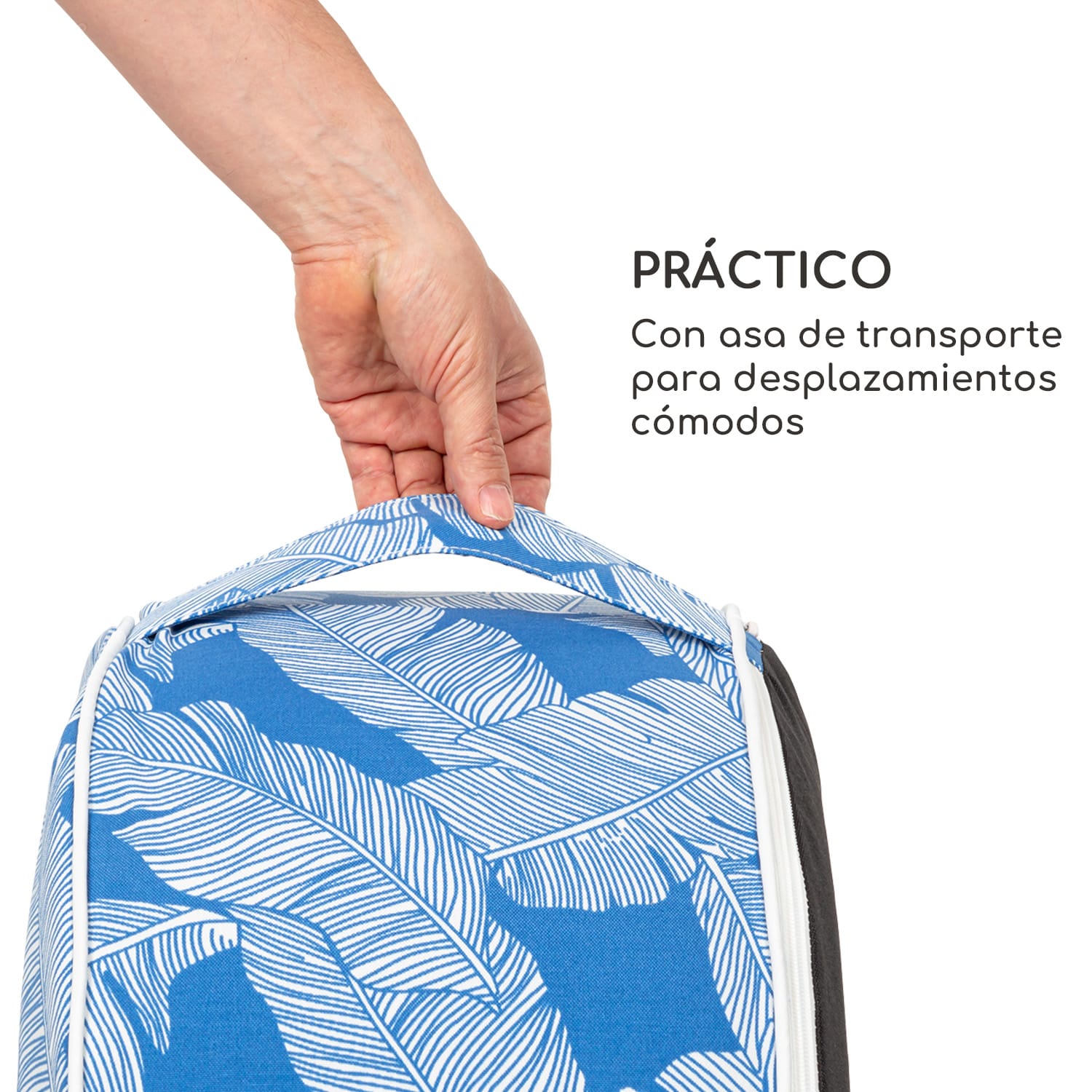 Cloudio Taburete inflable 55 x 28 cm (ØxAlto) PVC/Poliéster Azul 