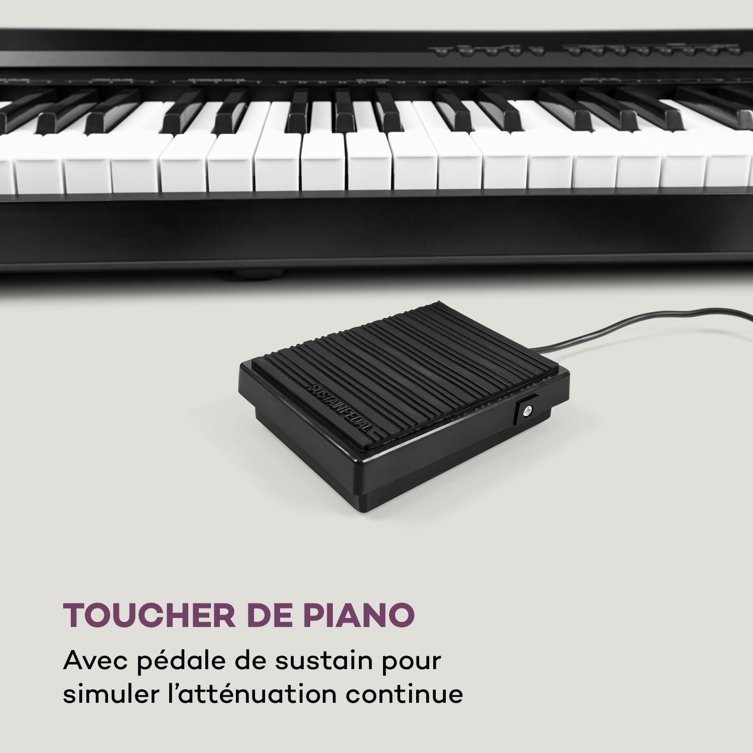 Clavier Preludio 88 touches dynamique de frappe Pédale de sustain noir 