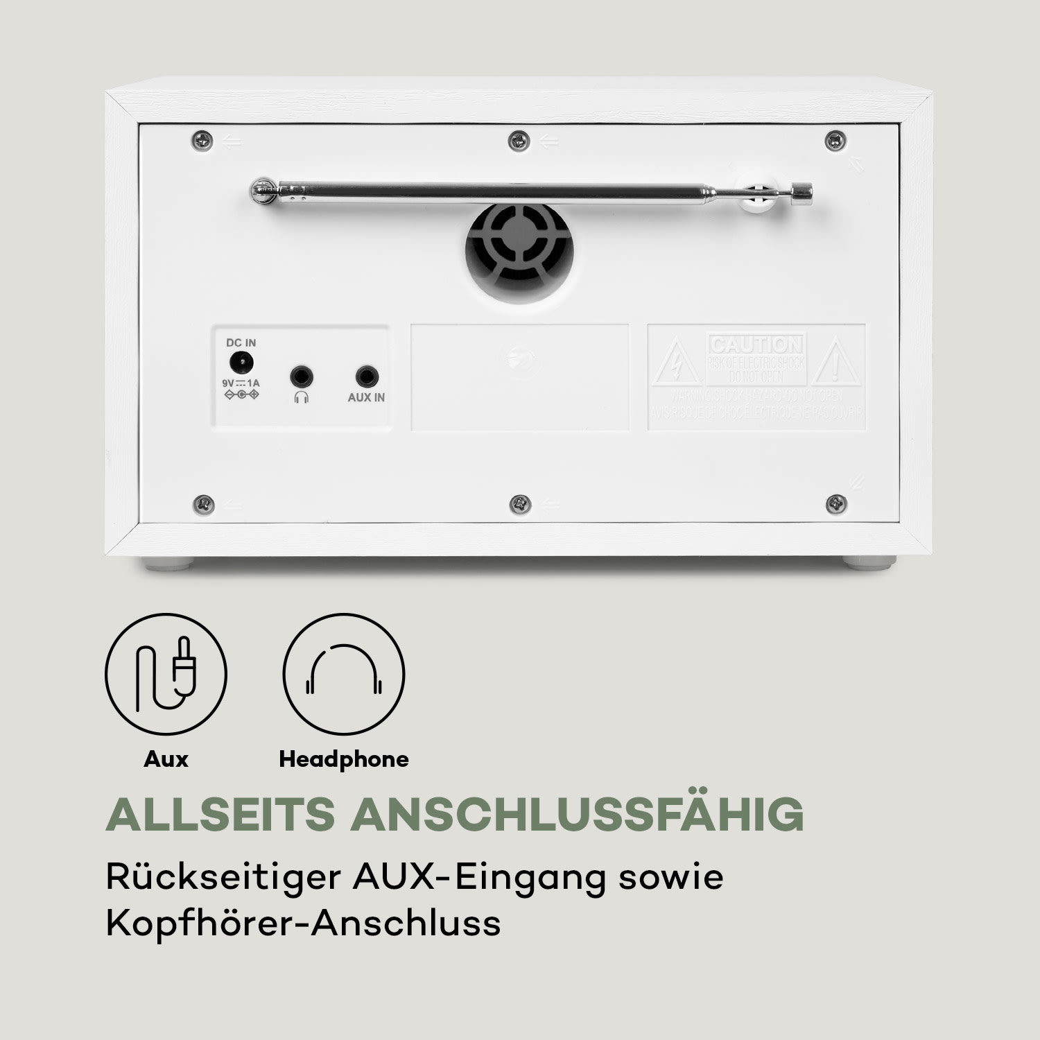 Ambient DAB+/FM Radio BT 5.0 AUX-In  LCDisplay Wecker Eieruhr 