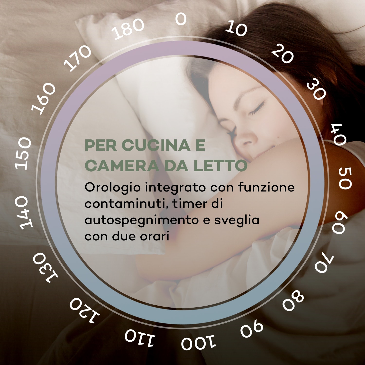 Ambient Radio DAB+/FM BT 5.0 AUX-In LCDisplay Sveglia Effetto Legno bianco 