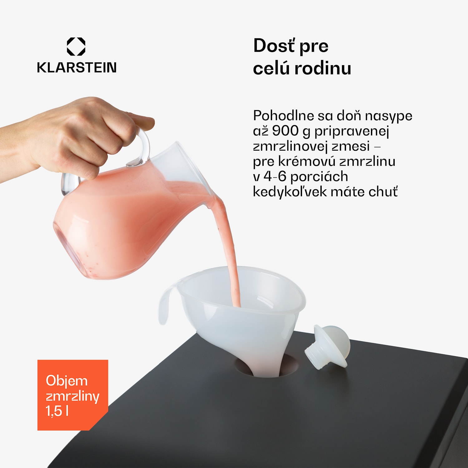 Sweet Sundae zmrzlinovač kompresor 1,5l nehrdzavejúca oceľ čierny Tlačidlá | Čierna