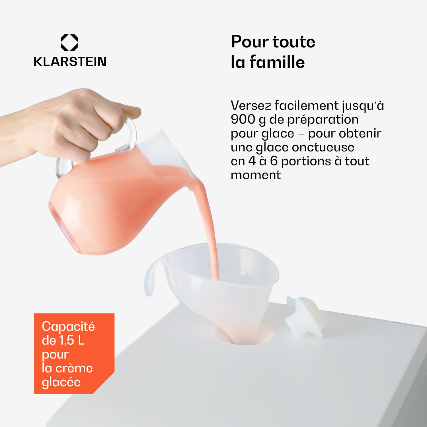 Sweet Sundae Sorbetière à compresseur 1,5 l Acier inoxydable blanc Boutons | Blanc