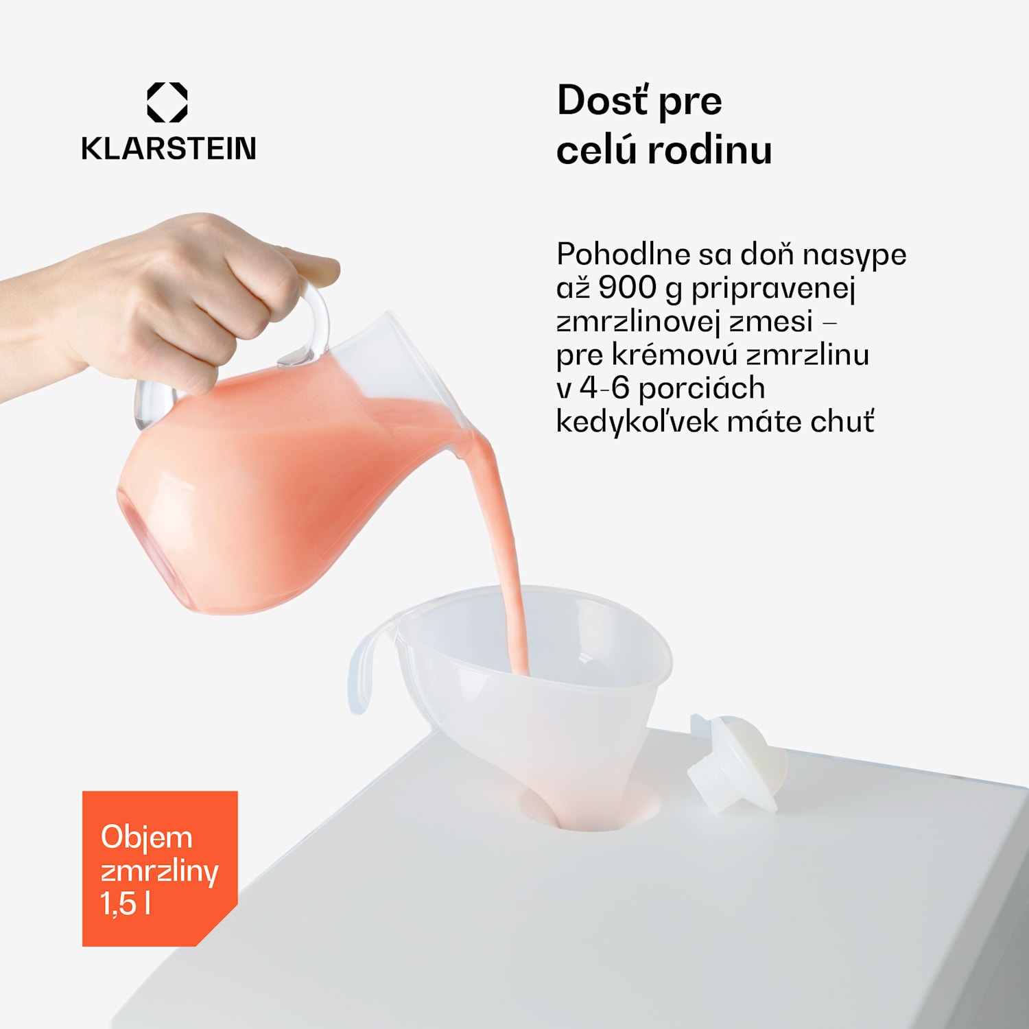 Sweet Sundae, zmrzlinovač, kompresor, 1,5l, nehrdzavejúca oceľ, biely 