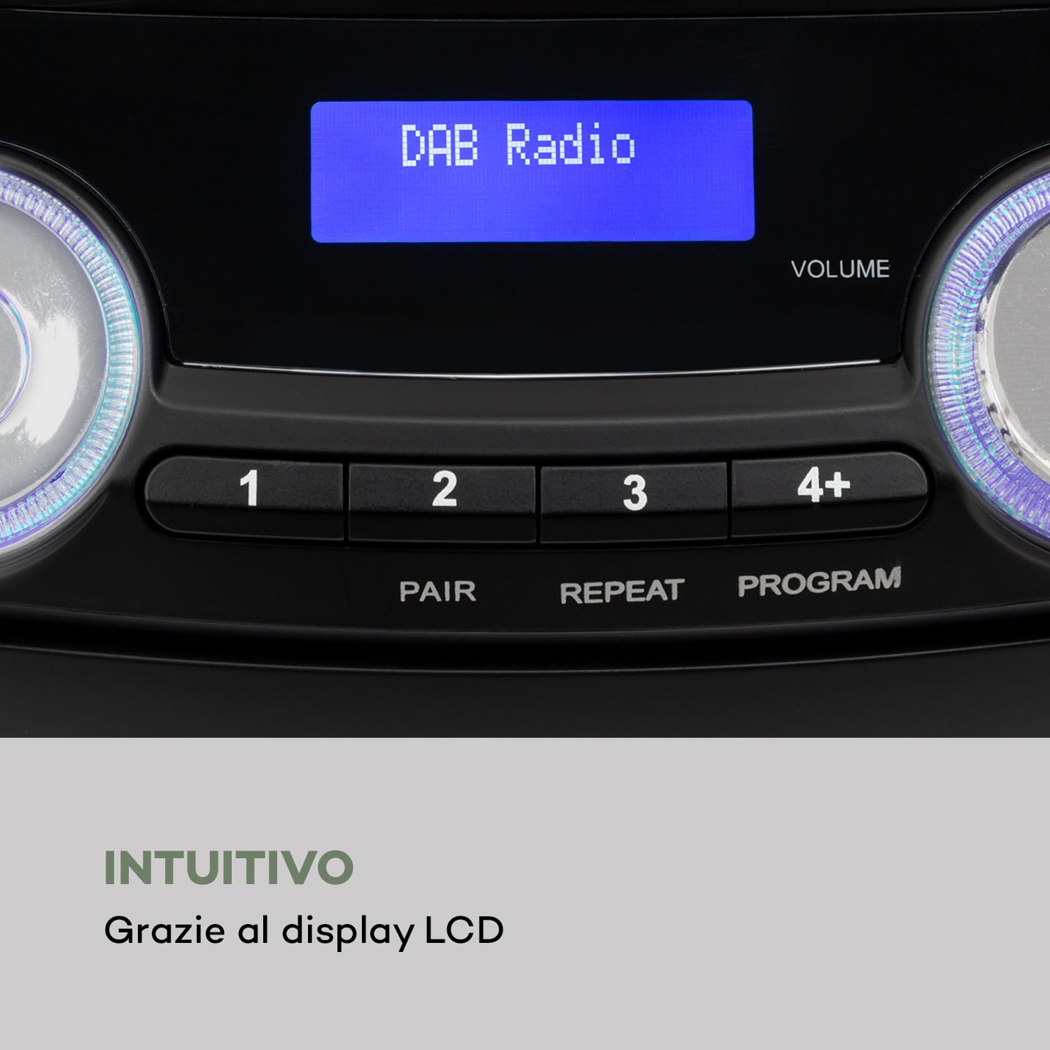 Roadie 2K Boombox Lettore CD Cassette DAB/DAB+ FM Bluetooth nero 
