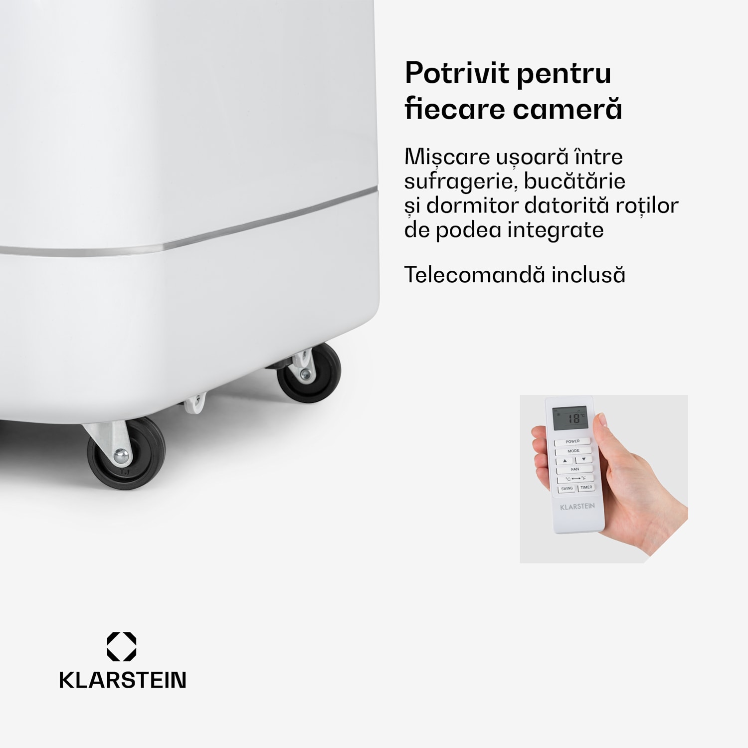 Iceblock, aer condiționat portabil portabil, 3 în 1, 12.000 BTU / 3,5 kW, max. 400 m³/h, alb 12.000 BTU | Nu