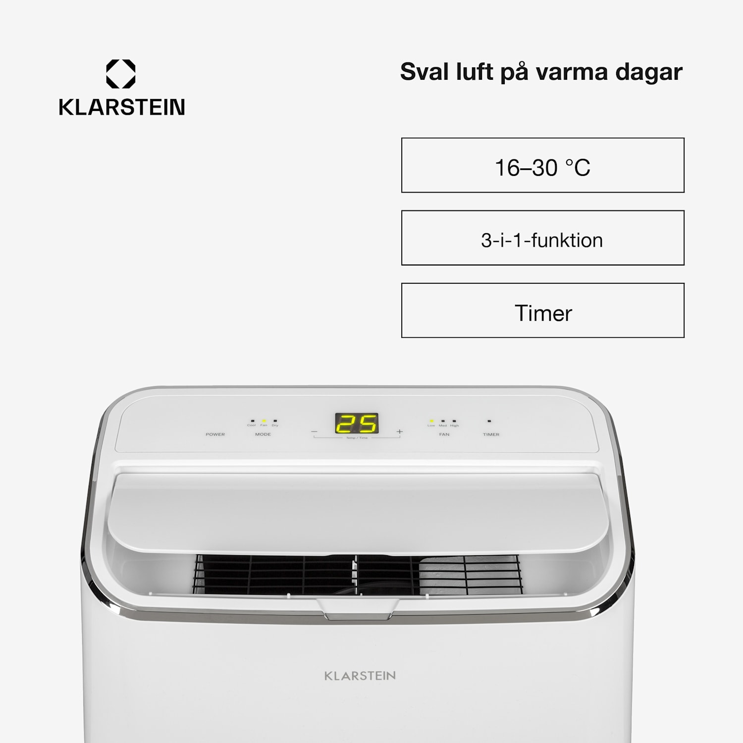 Iceblock Luftkonditionering 3-i-1 12.000 BTU/3,5 kW 400 m³/h max. 