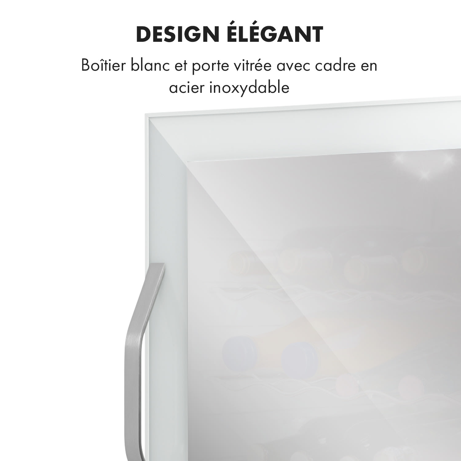 Beersafe XL Quartz koelkast 60 liter 4 schappen glazen panoramadeur 60 ltr | Quartz