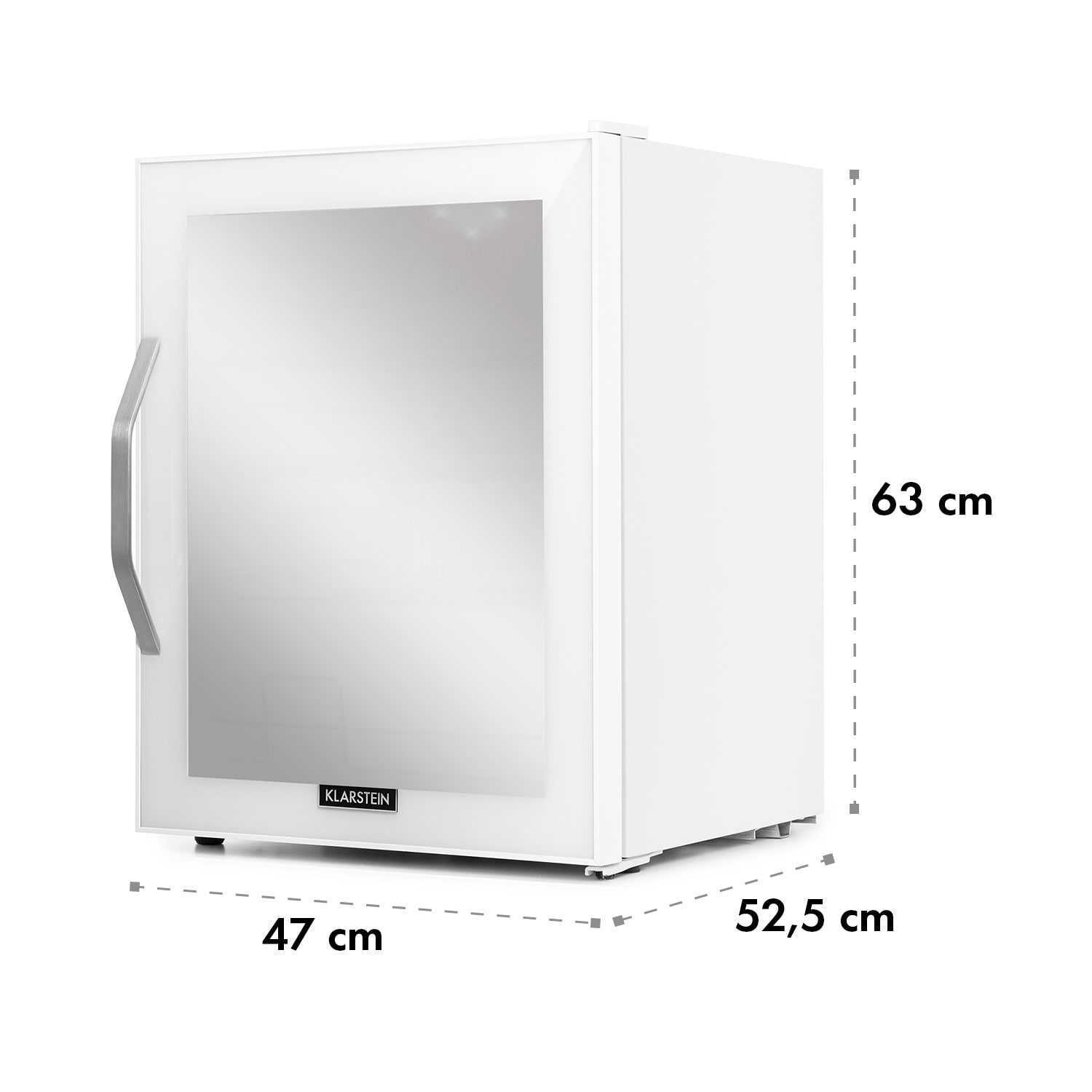 Frigorífico Beersafe XL Quartz 60 litros 4 prateleiras Porta de vidro panorâmica 